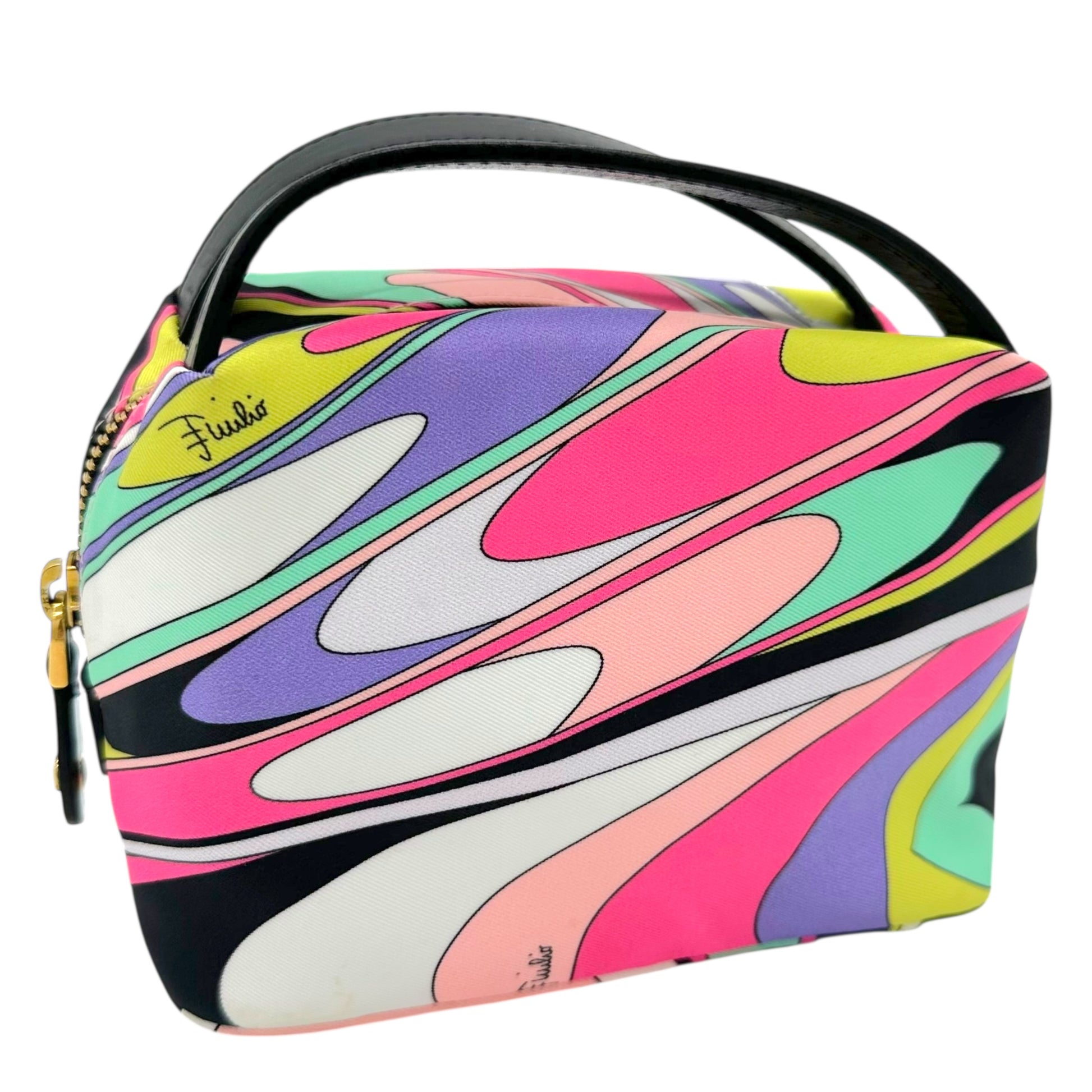 Emilio Pucci Multicolor Printed Silk Pochette Bag - Outfit Repeater