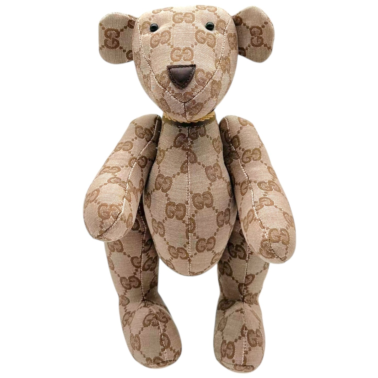 Gucci Tan Monogram Teddy Bear