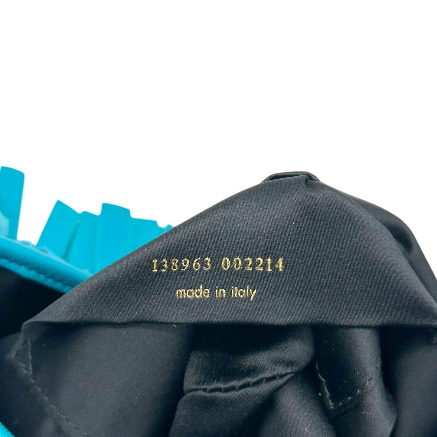 Yves Saint Laurent Turquoise Fringe Mini Bag