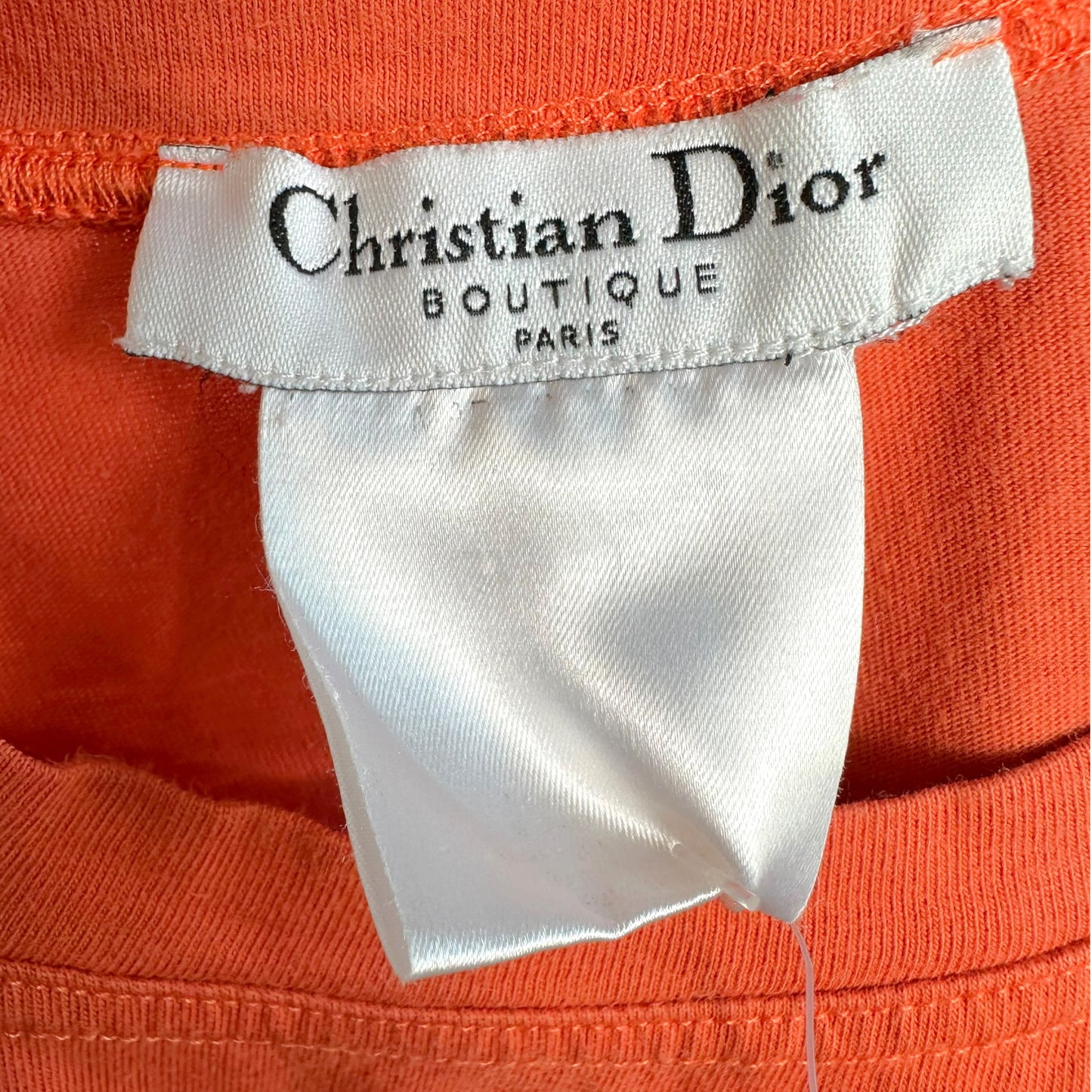 Christian Dior Orange Dark Pink J'Adore Tank Top