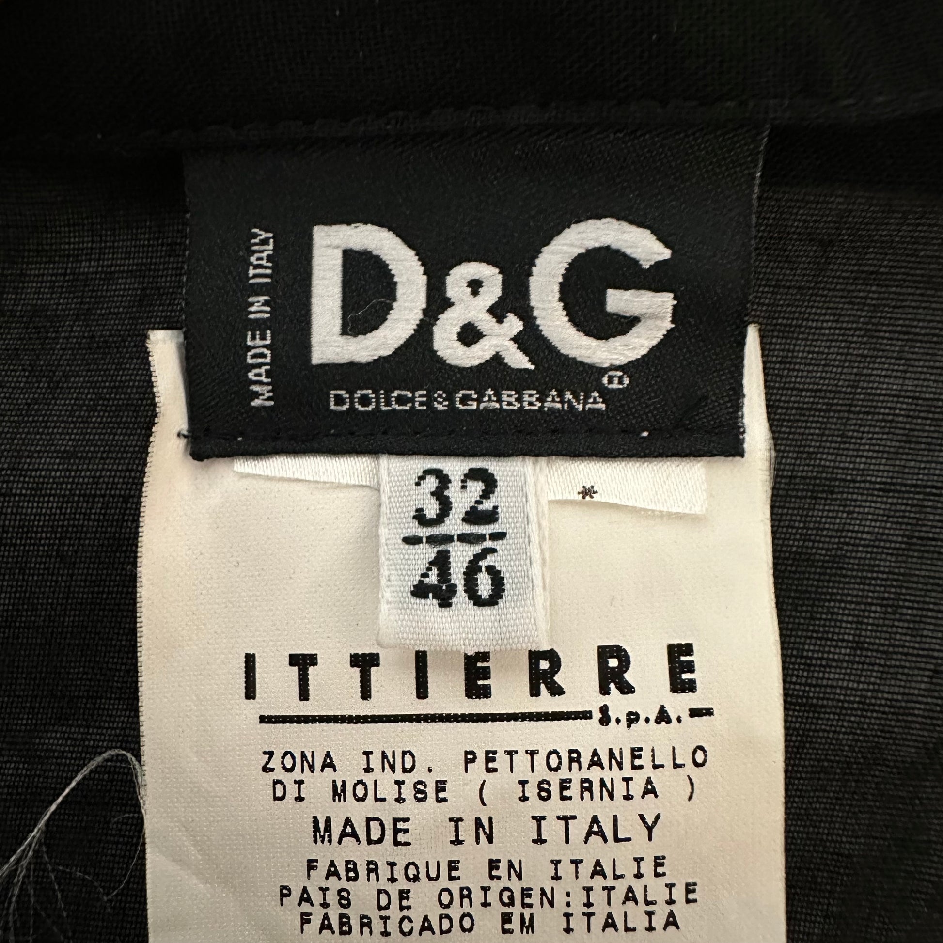 D&G Dolce & Gabbana Sheer Black Lace Up Blouse - Outfit Repeater