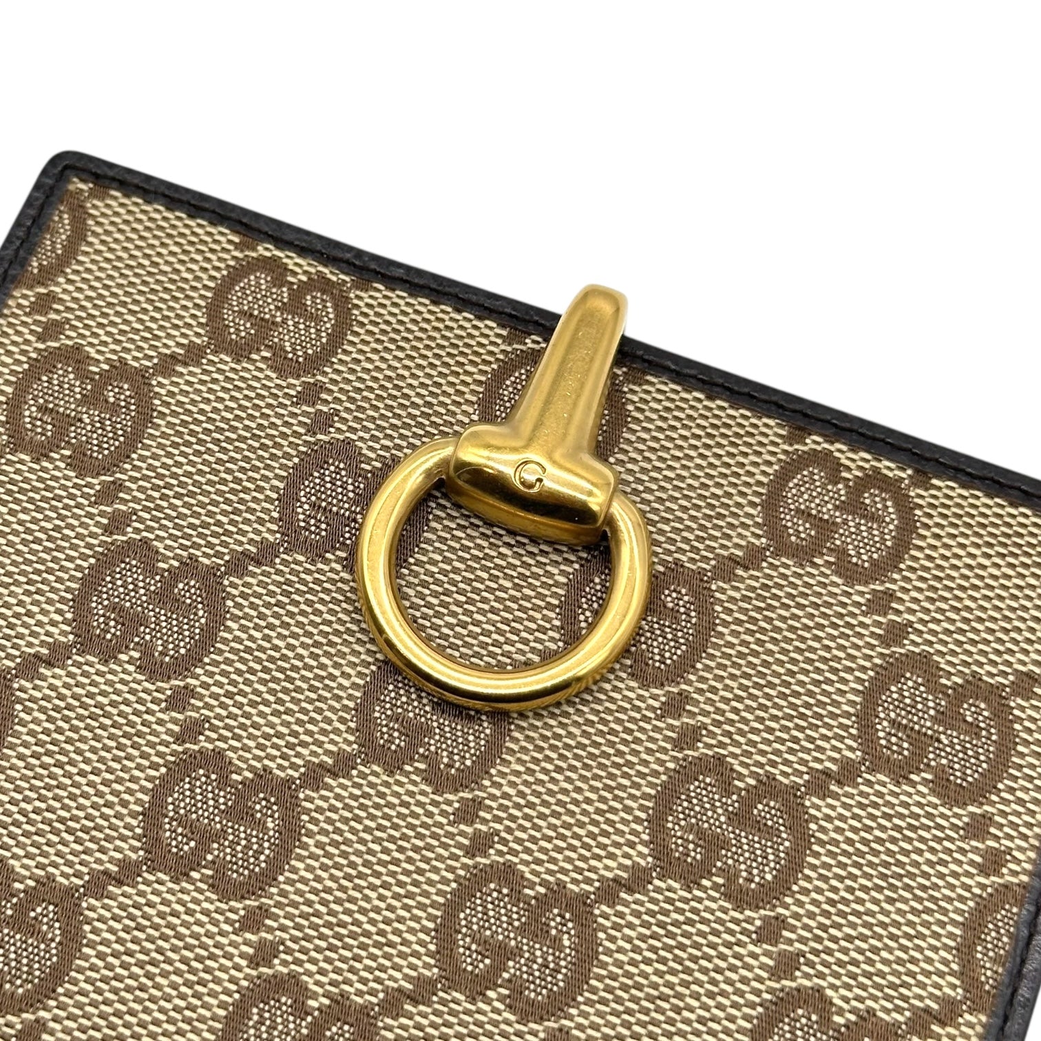 Gucci Canvas Monogram Horsebit Bi-fold Wallet - Outfit Repeater