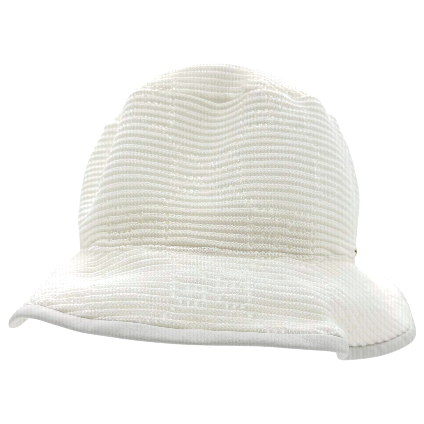 Gucci White Monogram Knit Bucket Hat