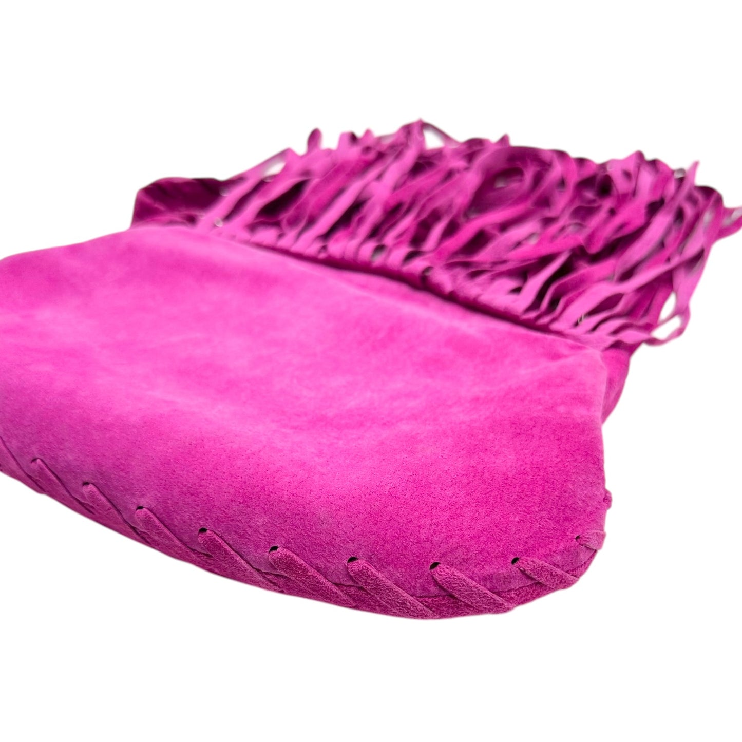 Vivienne Westwood Pink Suede Fringe Handbag