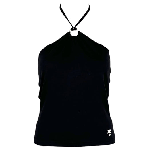 Courreges Black Halter Tank