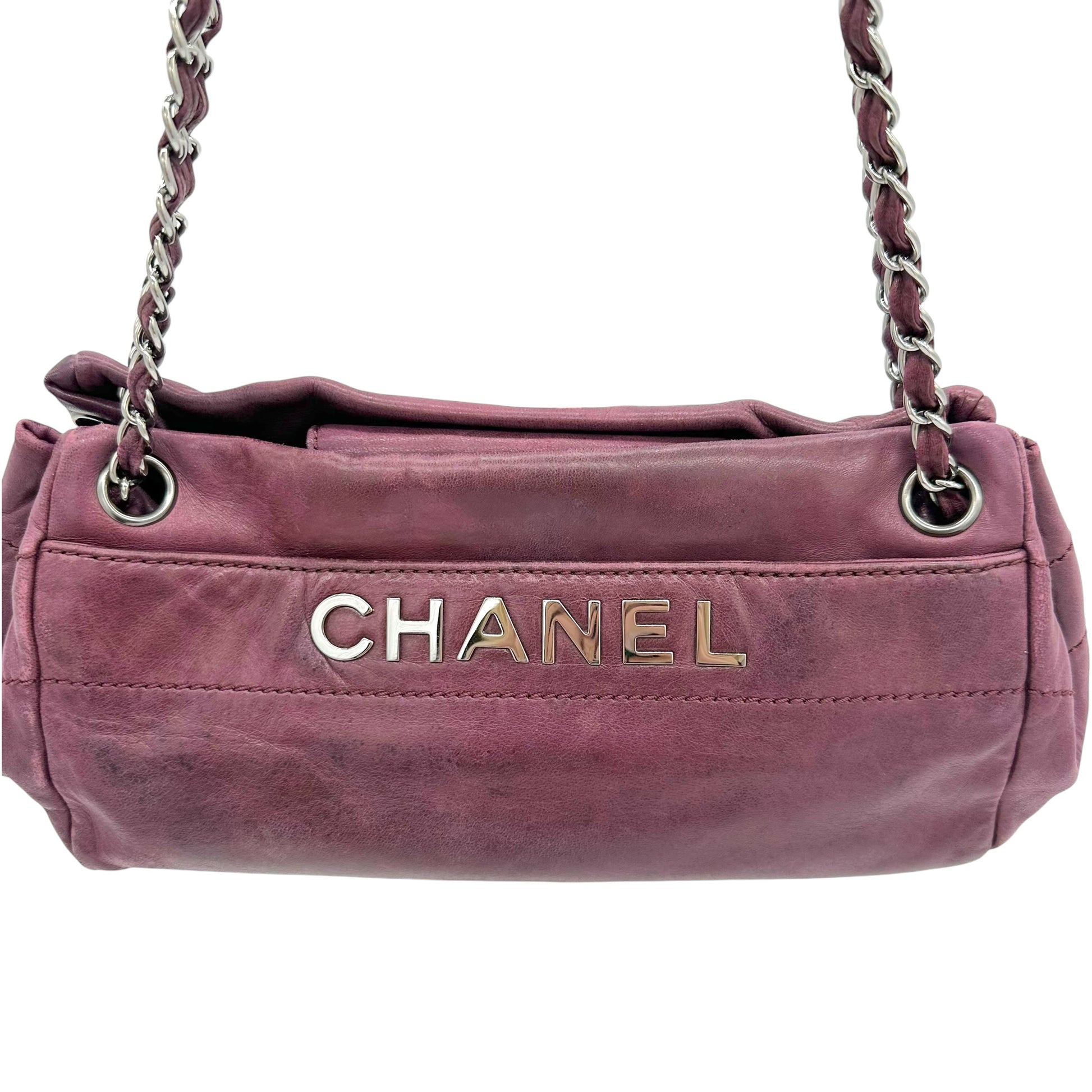 Chanel Burgundy LAX Accordion Lambskin Shoulder Bag - Outfit Repeater