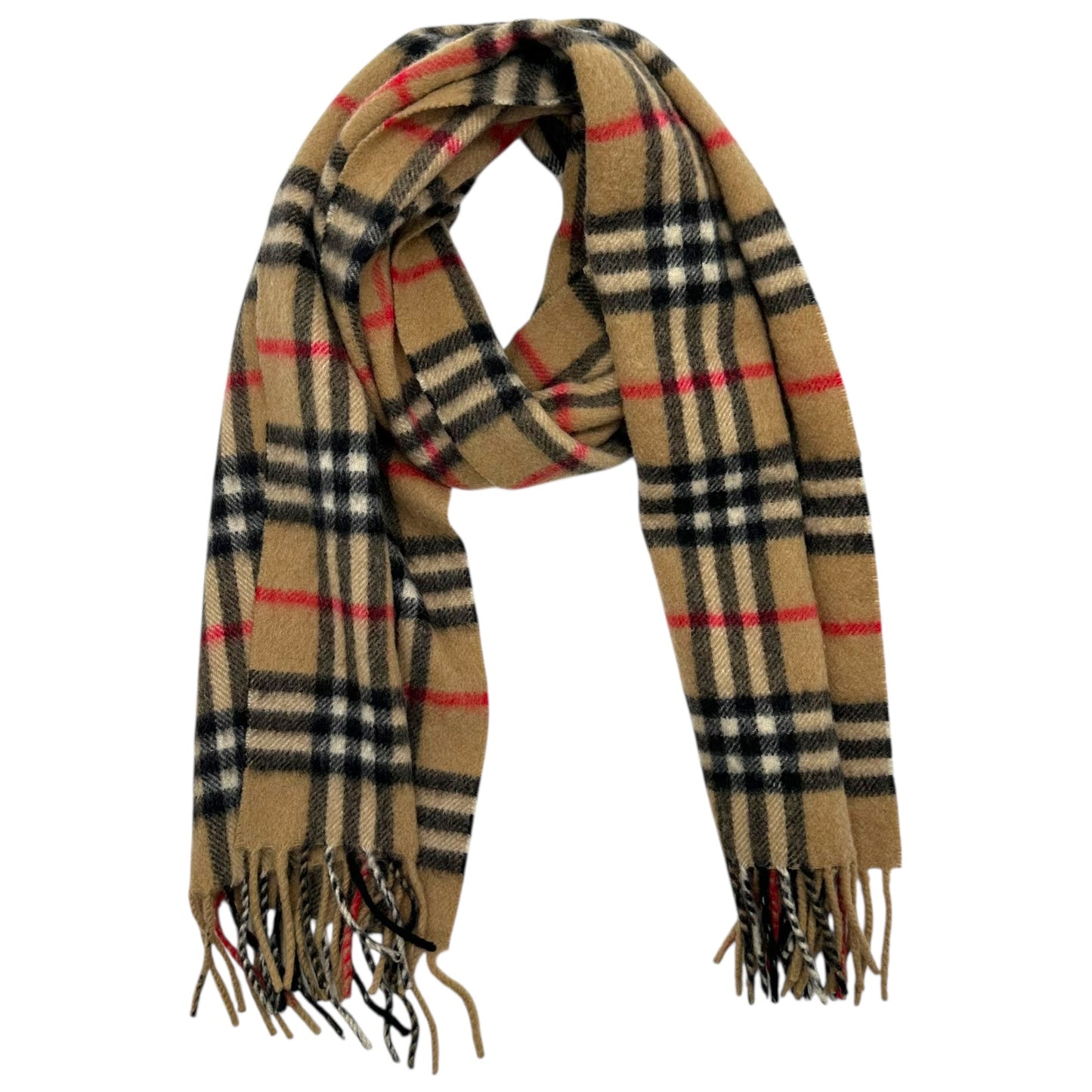 Burberry Classic Nova Check Plaid Cashmere Scarf