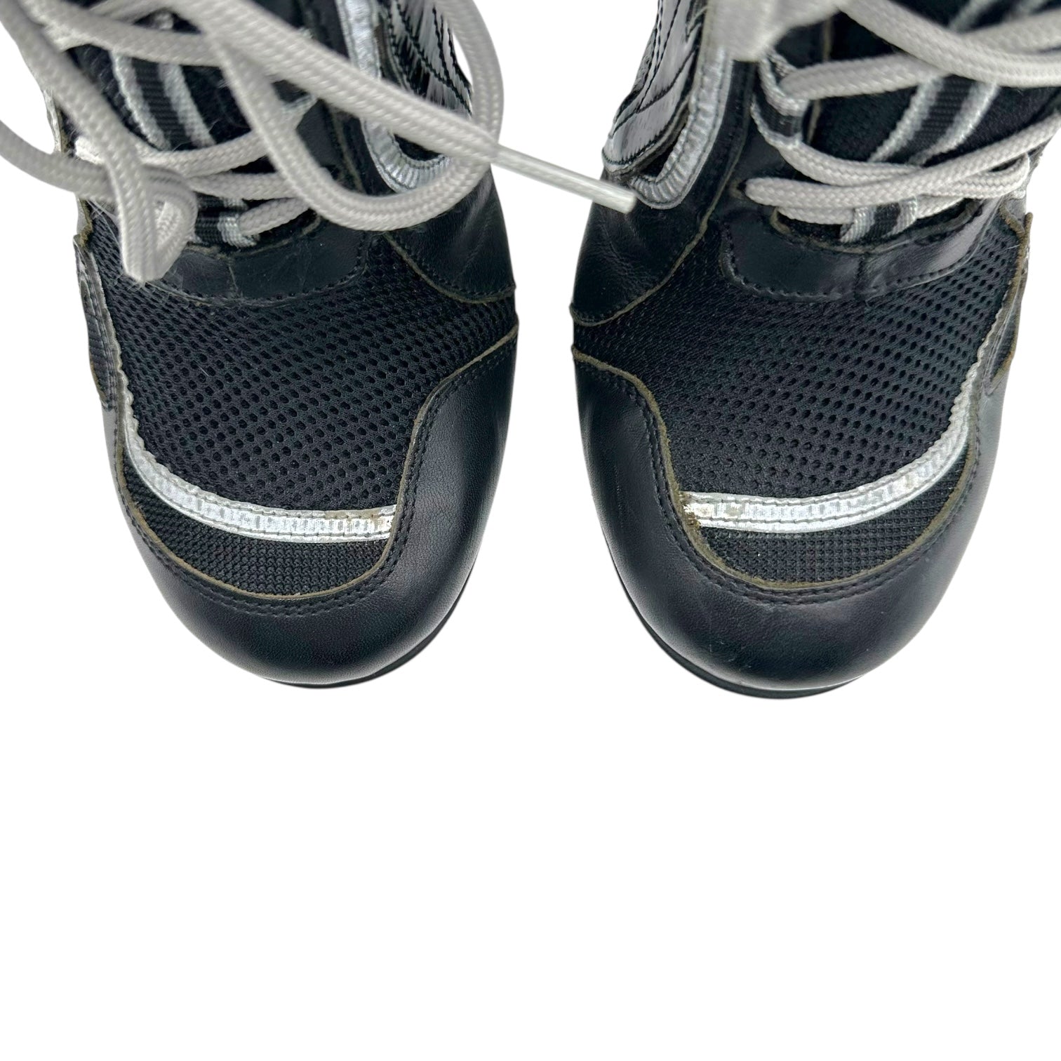 D&G Dolce & Gabbana Black Sneaker Stiletto Heels - Outfit Repeater