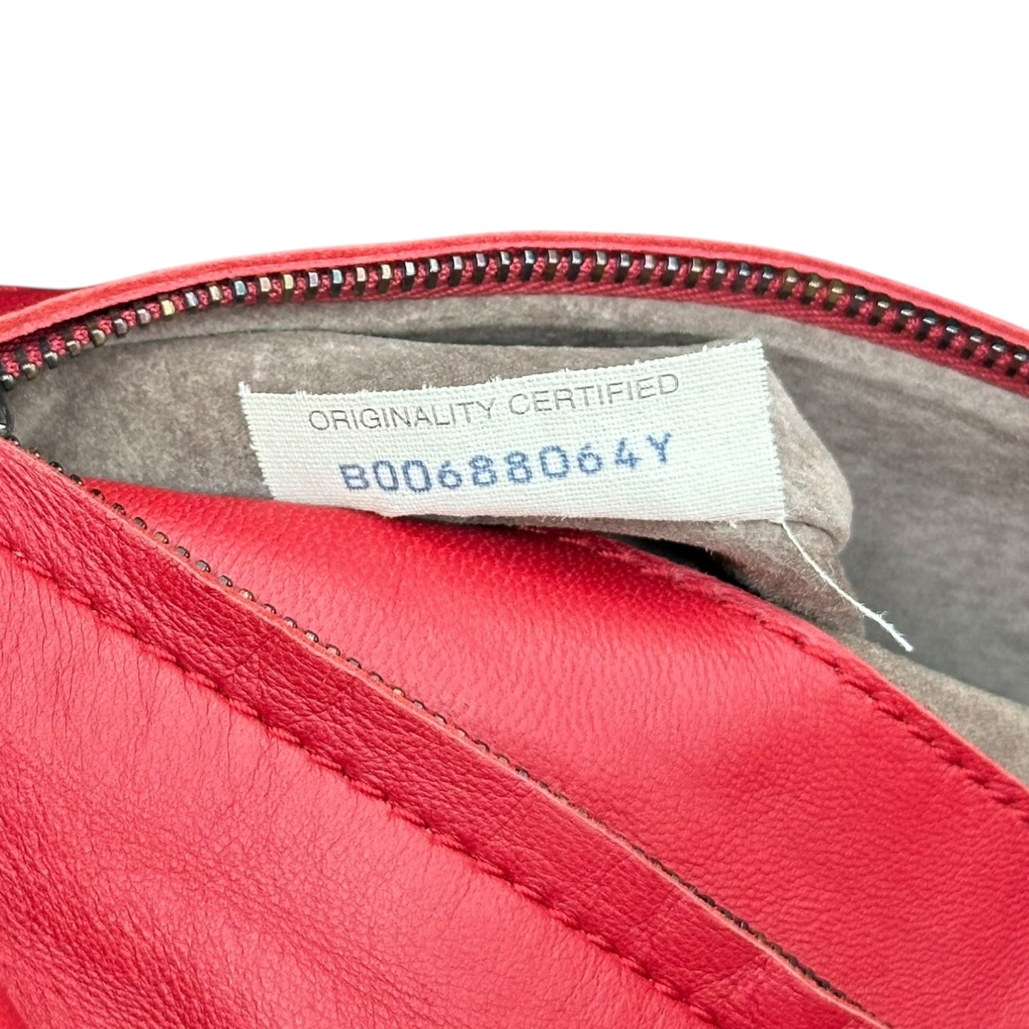 Bottega Veneta Red Intrecciato Parachute Bag