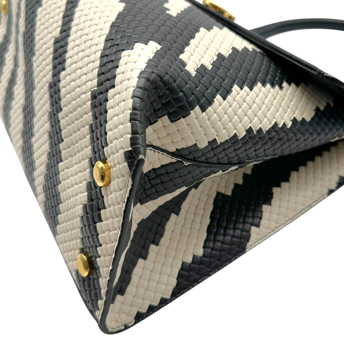 Salvatore Ferragamo Zebra Print 2-Way Handbag