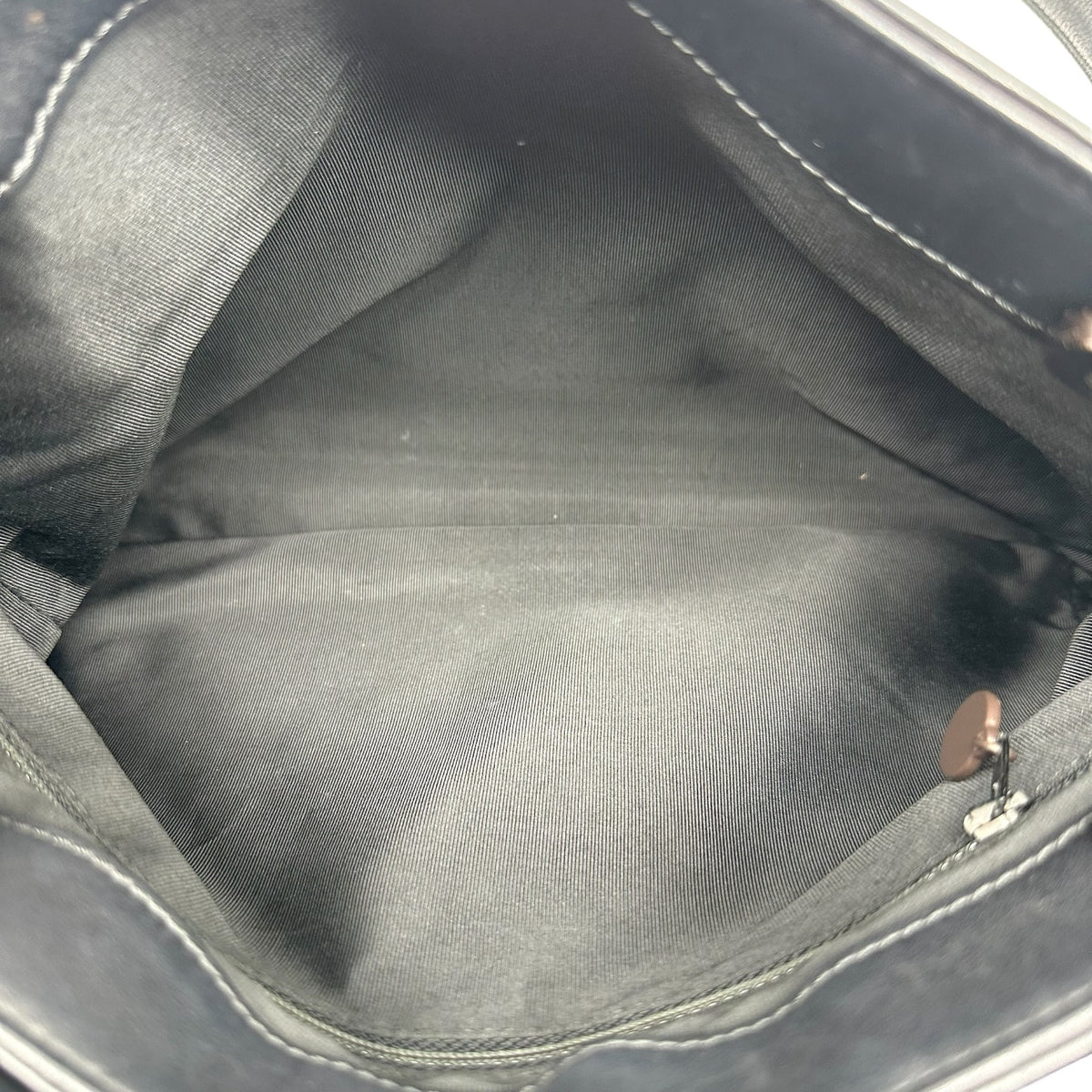 Chanel Black Leather Tote Shoulder Bag CC Logo 1990s