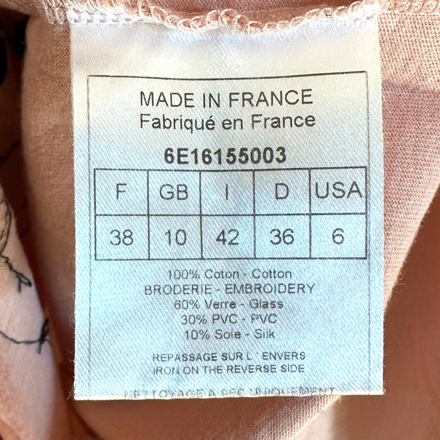 Christian Dior Black & Pink Beaded Logo Tank