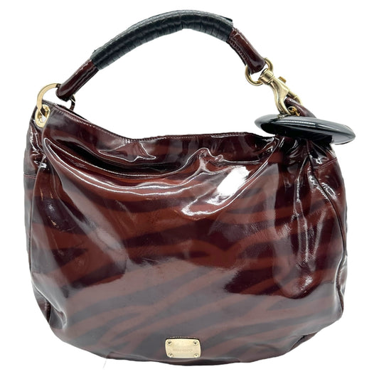 Jimmy Choo Tiger Print Patent Leather Hobo Bag