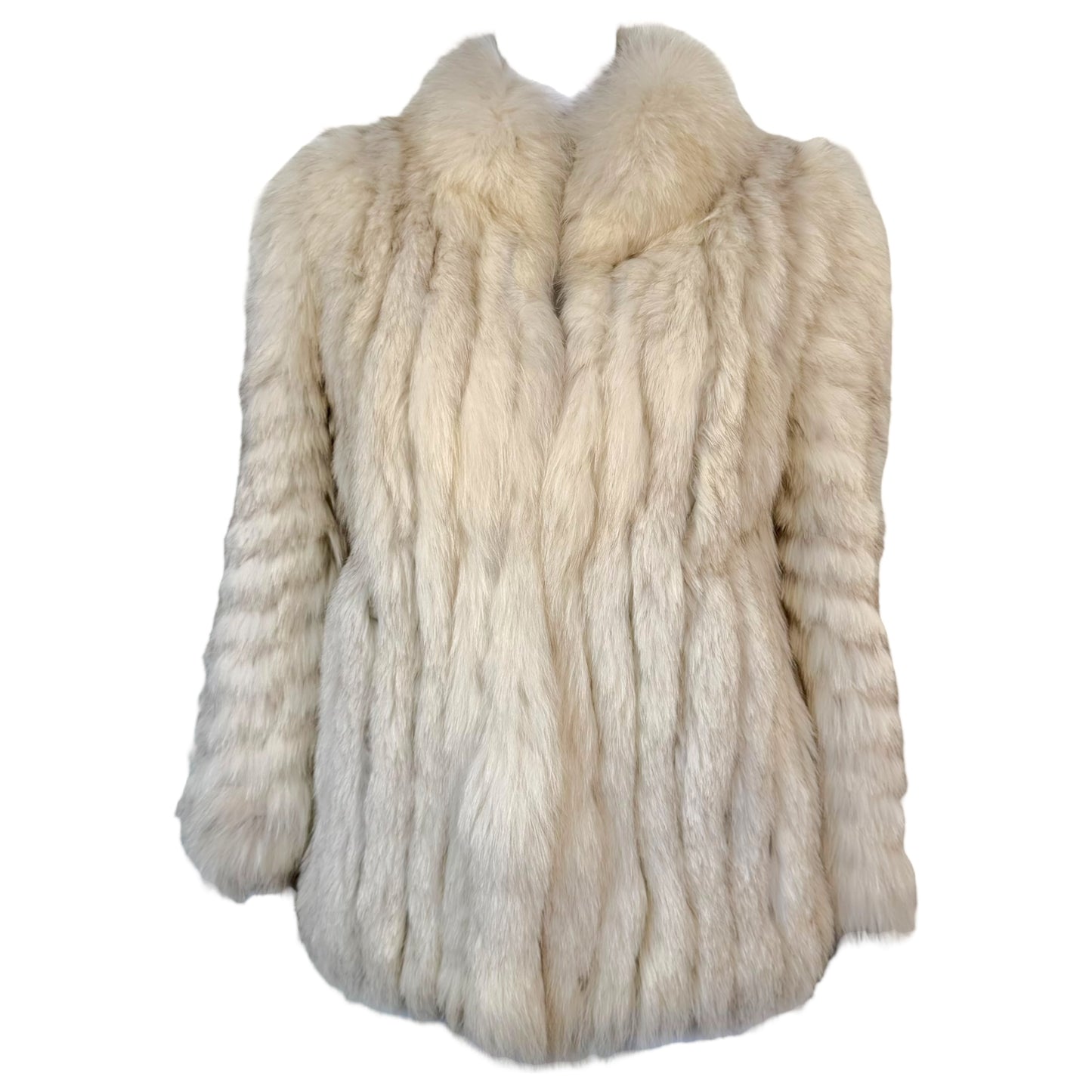 Vintage Saga White Fox Fur Coat - Outfit Repeater
