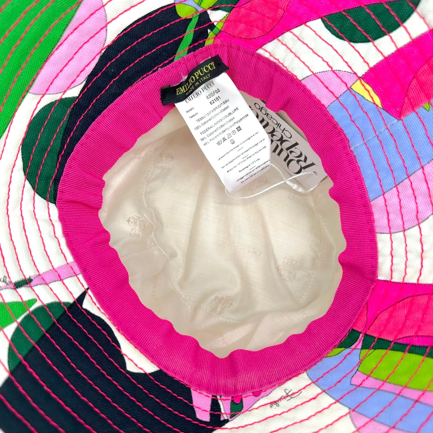 Emilio Pucci Multicolor Printed Cotton Bucket Hat