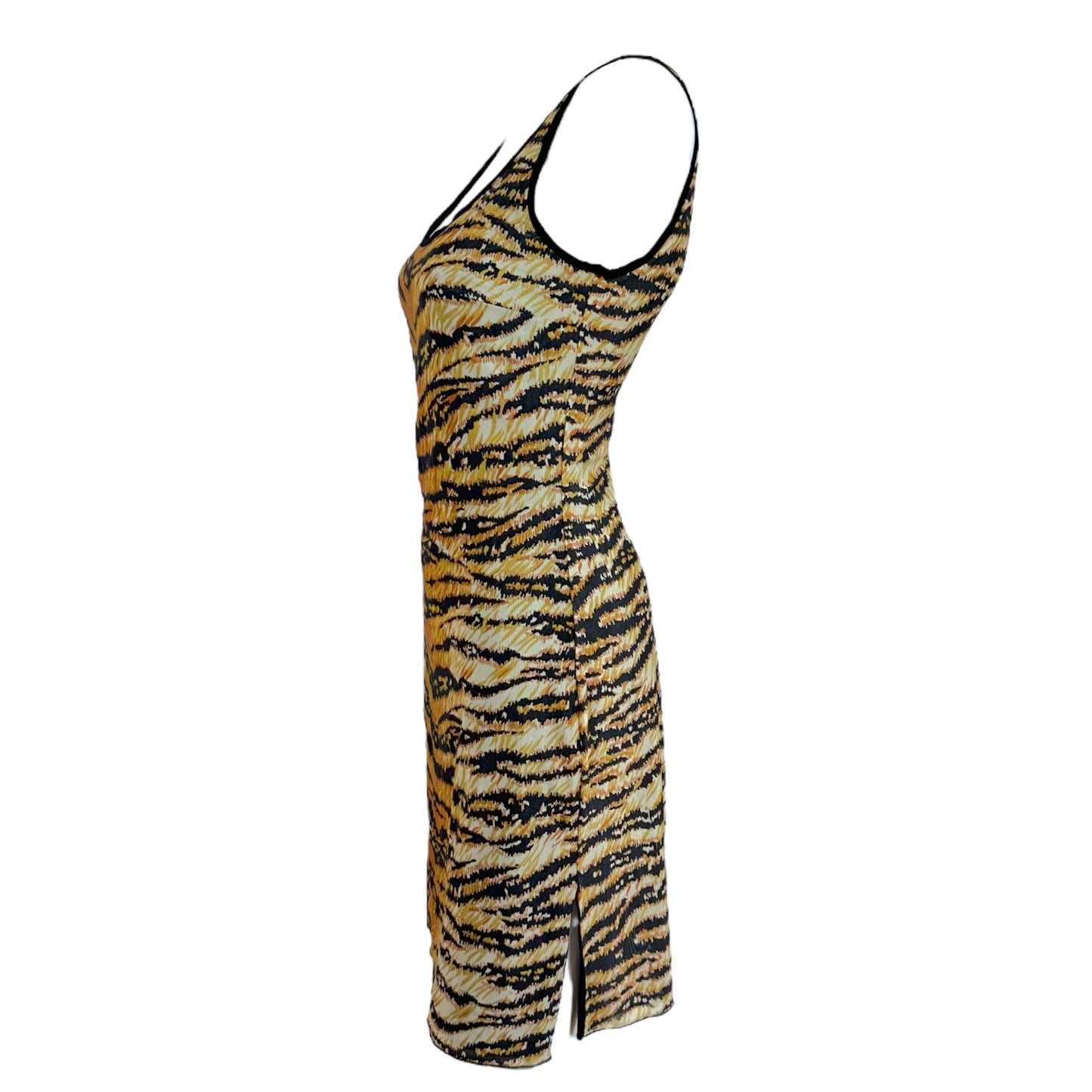 Dolce & Gabbana Mare Tiger Print Mesh Mini Dress NWT