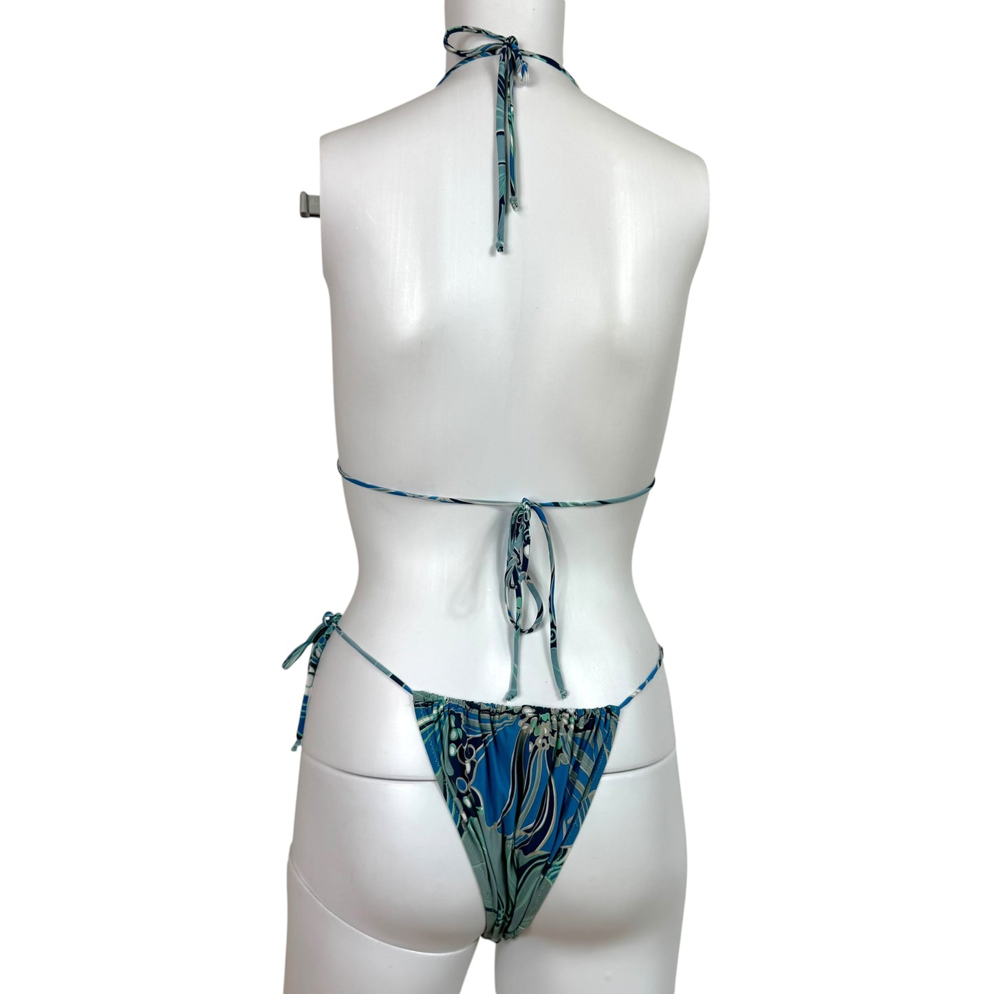 Dolce & Gabbana Blue Printed Bikini Set