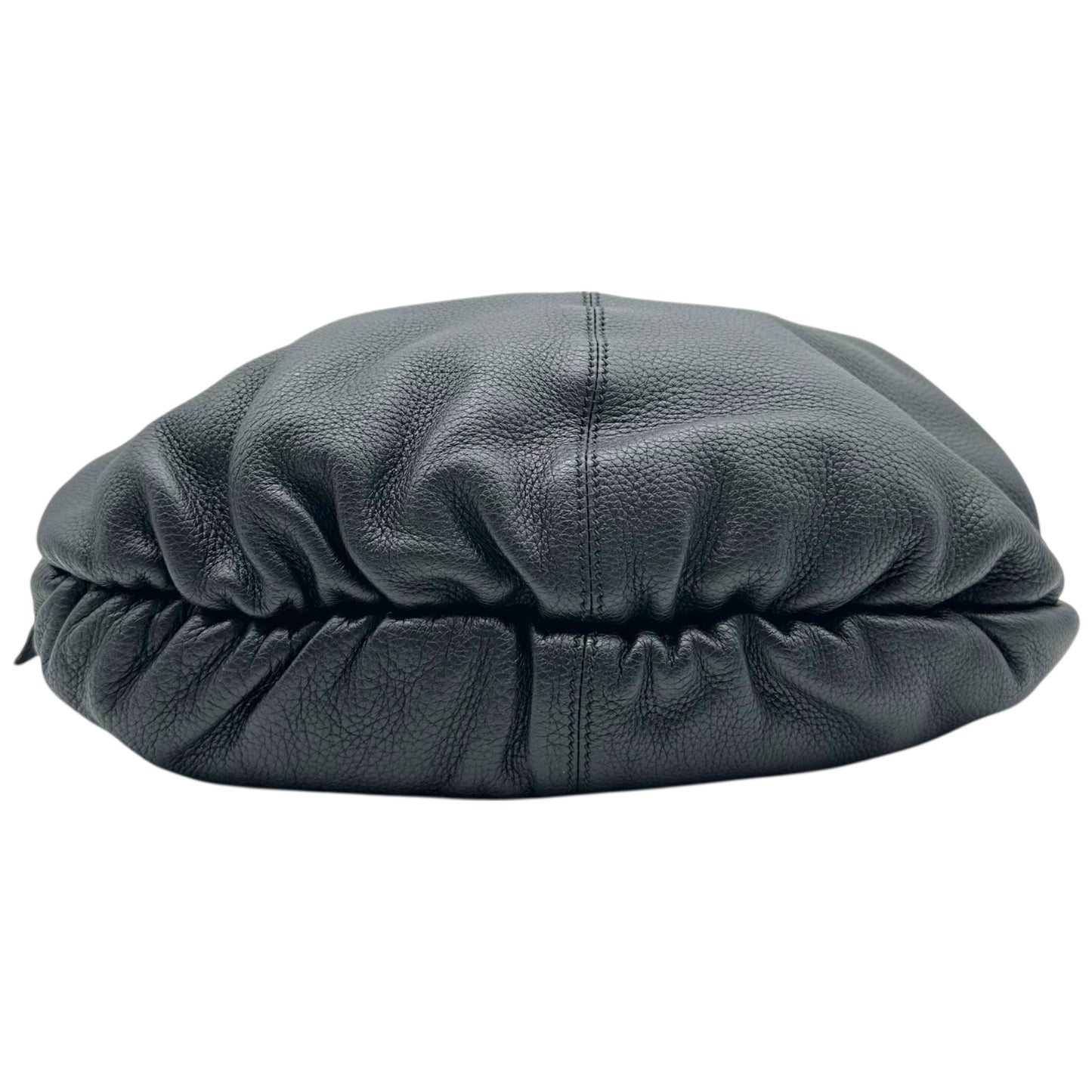 Gucci Black Leather & Bamboo Fringe Hobo Bag