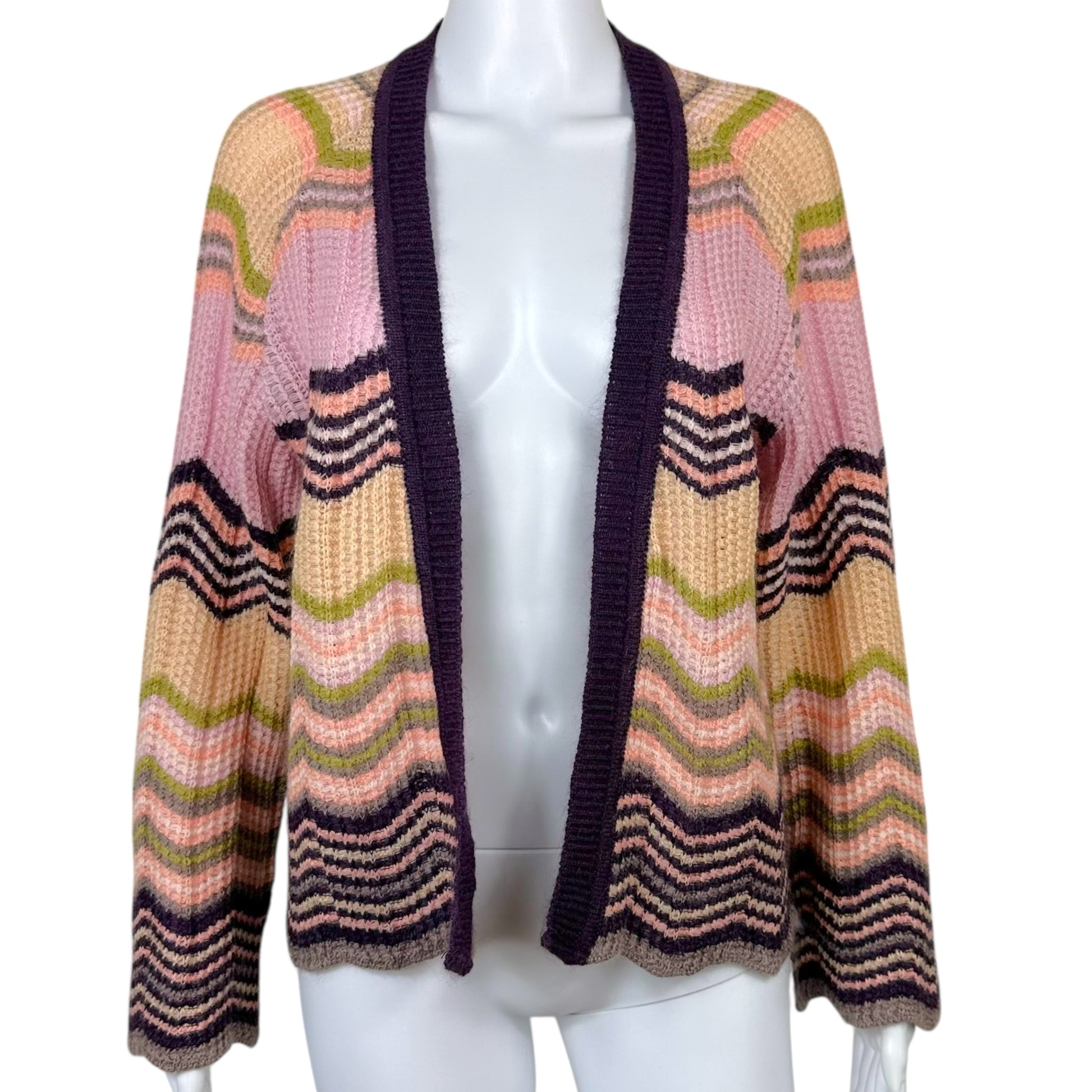 Missoni Mohair Blend Chevron Knit Cardigan - Outfit Repeater