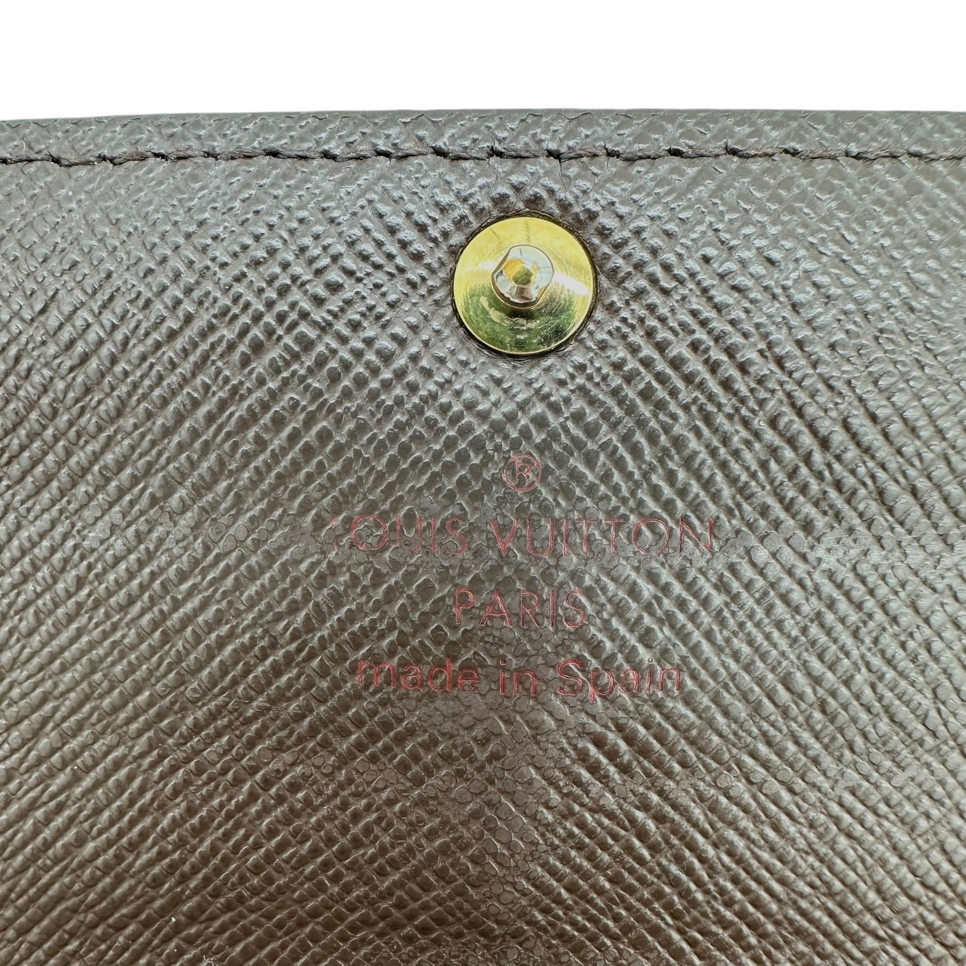 Louis Vuitton Damier Ebene Sarah Wallet