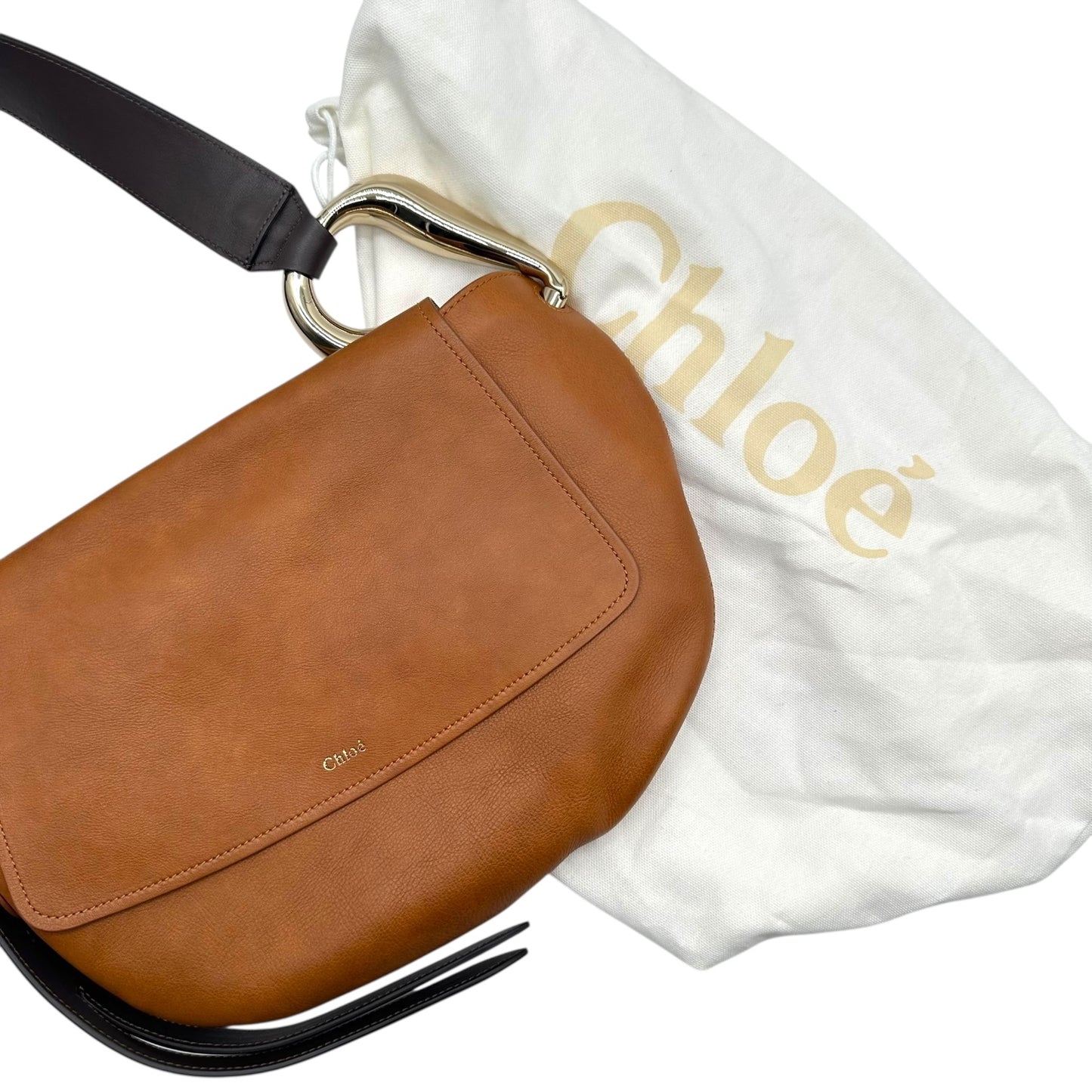 Chloé Brown & Tan Leather Hobo Bag