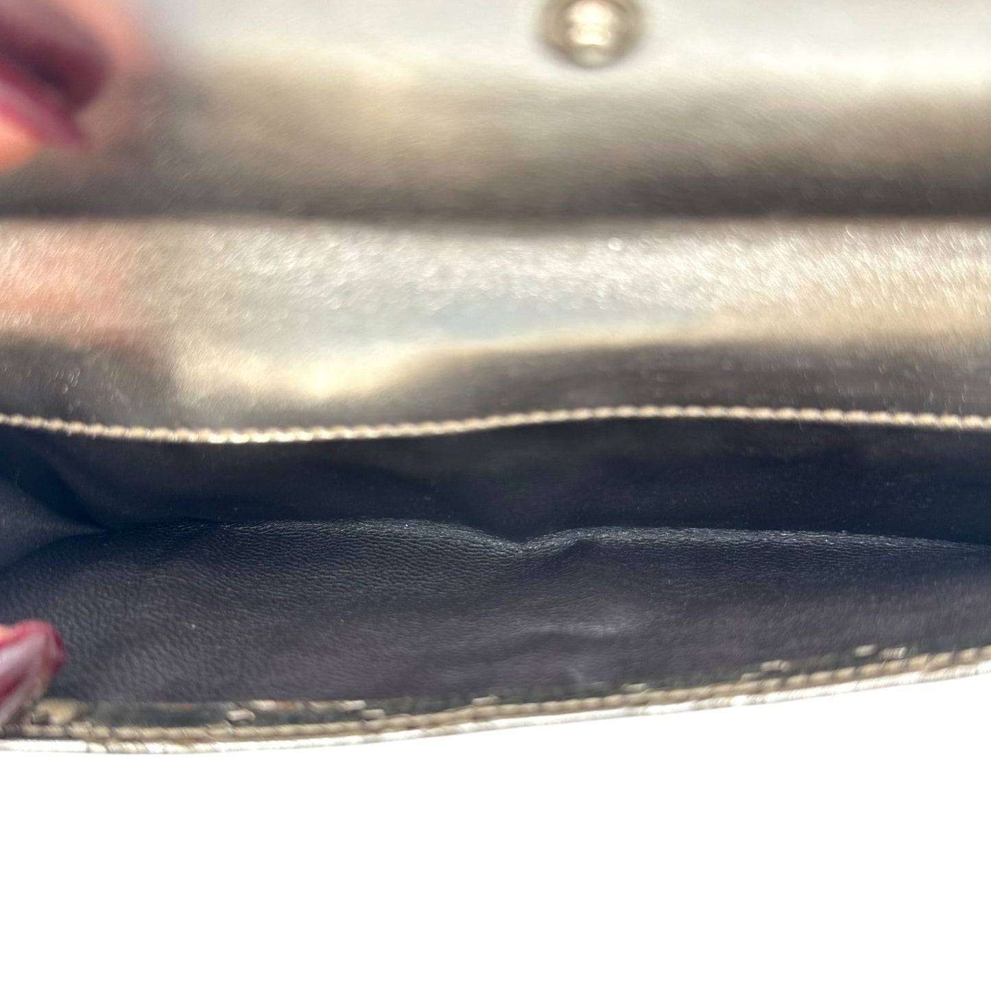 Gucci Silver Guccissima Embossed Monogram Long Wallet