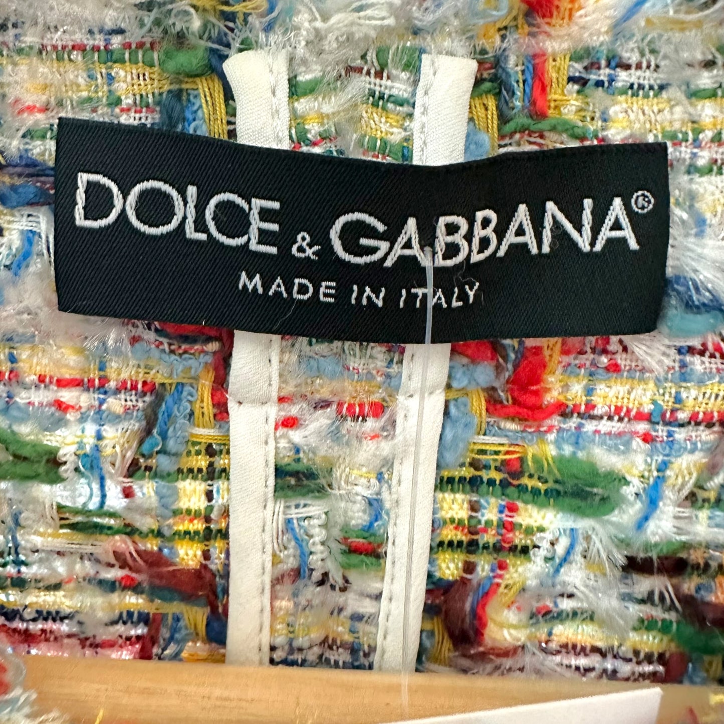 Dolce & Gabbana Primary Colored Tweed Jacket