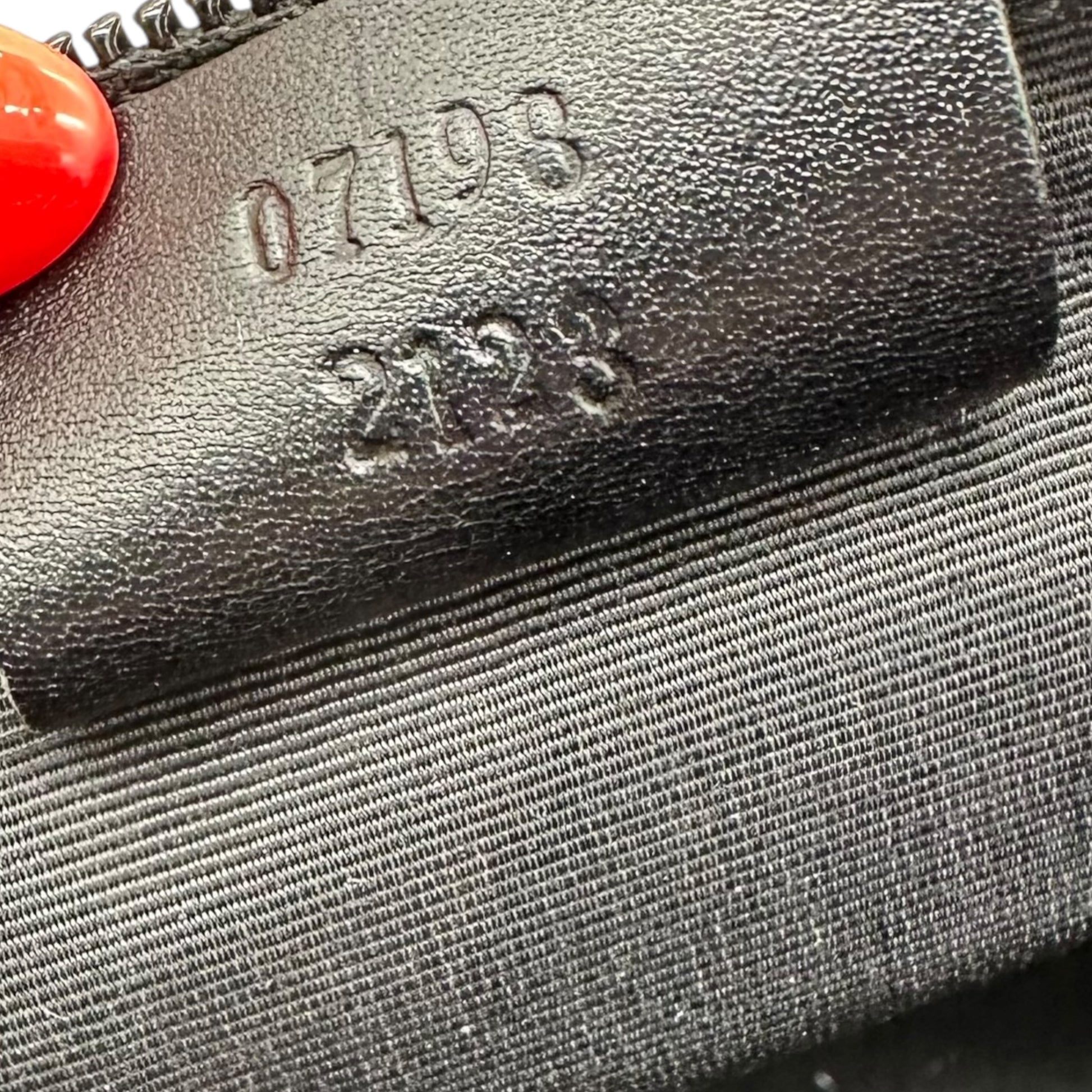Gucci Gray Denim Monogram Pochette Boat Bag