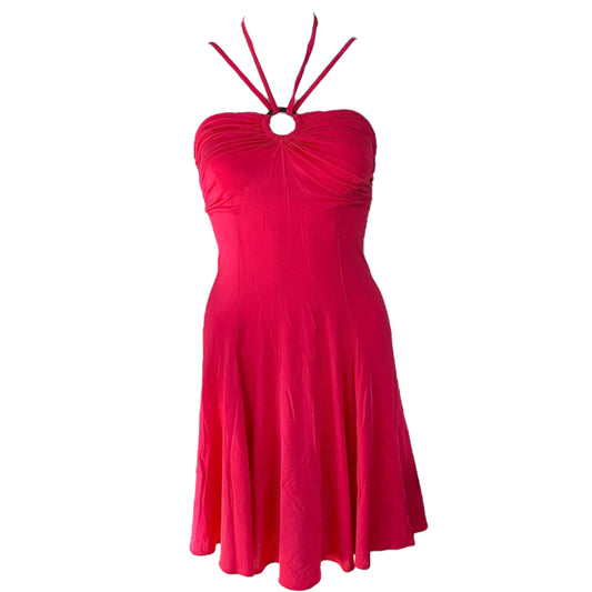 Just Cavalli Roberto Cavalli Fuschia Pink Halter Mini Dress NEW