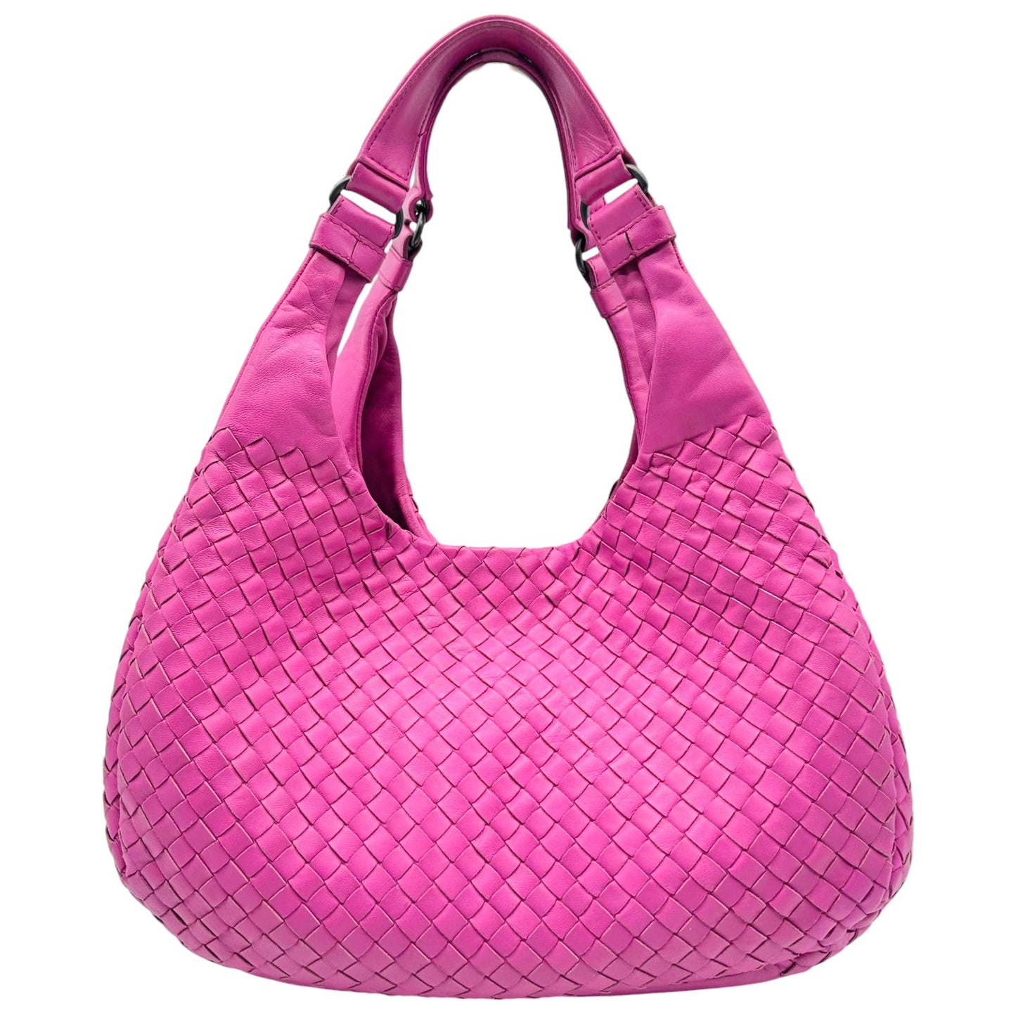 Bottega Veneta Purple-Pink Intrecciato Campana Shoulder Hobo Bag