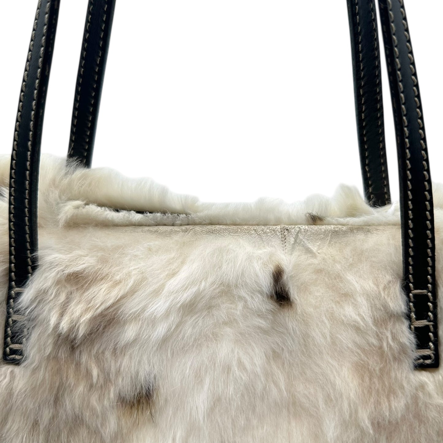 Fendi 'Lynx' Dyed Rabbit Fur Tote Bag