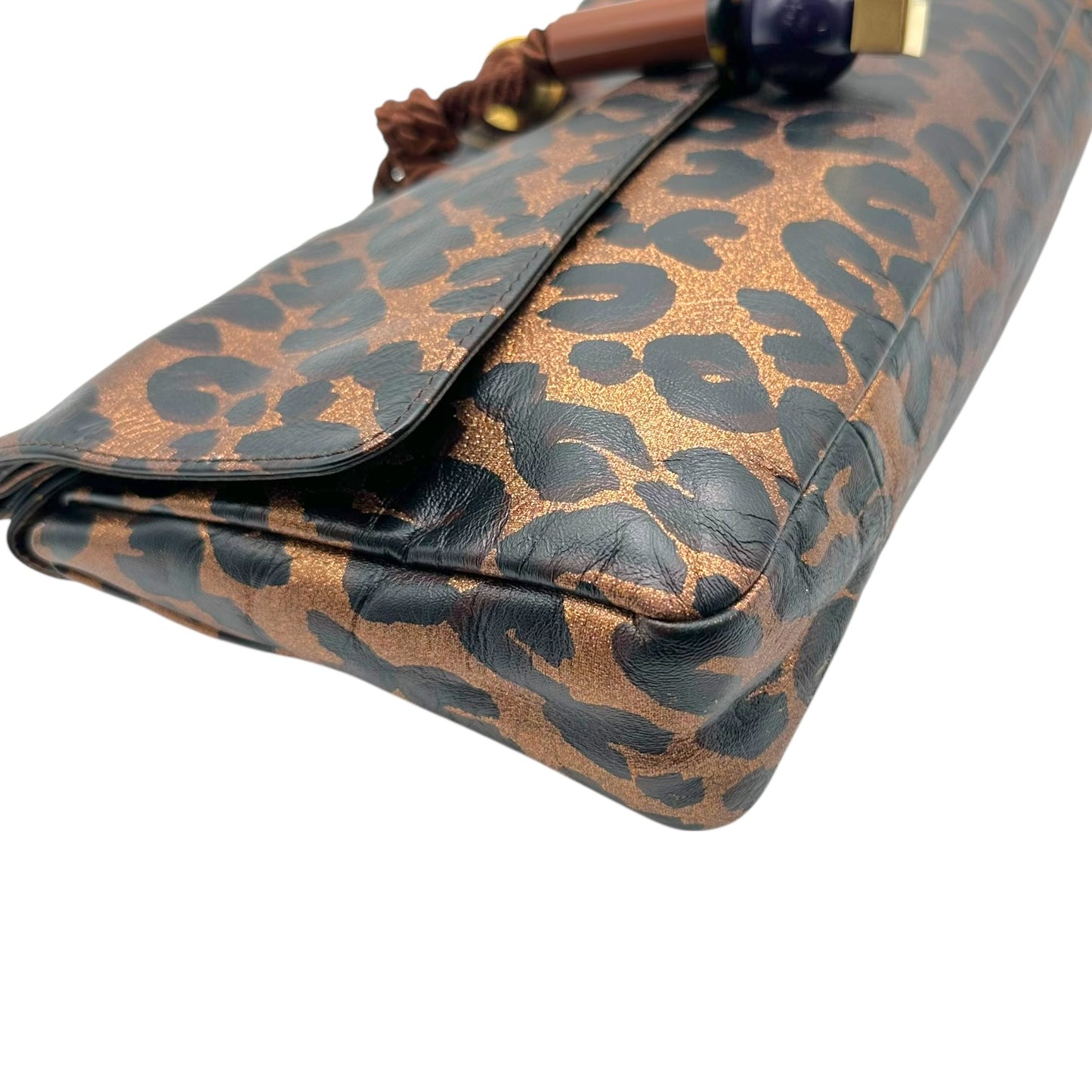 Louis Vuitton S/S 2009 Leopard Print Leather African Queen Clutch Bag