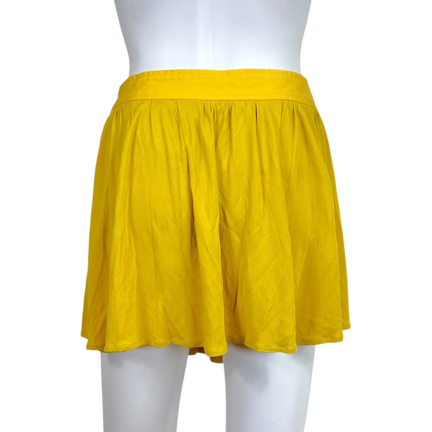 D&G Dolce & Gabbana Yellow Chain Embellished Mini Skirt