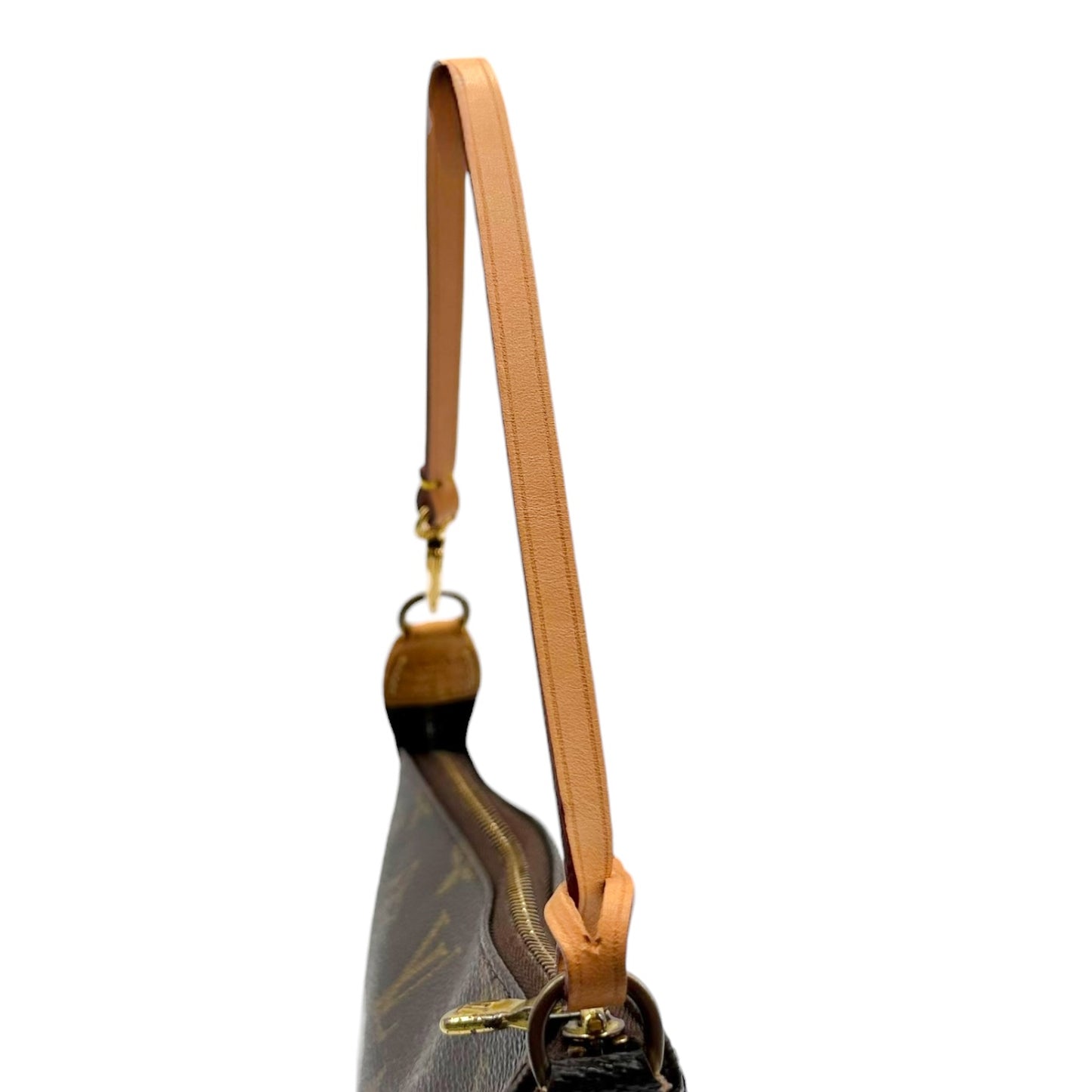 Louis Vuitton Monogram Pochette Bag Brown Tan