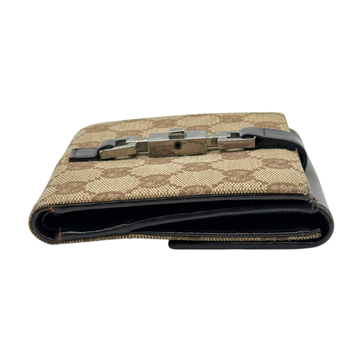 Gucci Tan Monogram Jackie Bi-Fold Wallet - Outfit Repeater