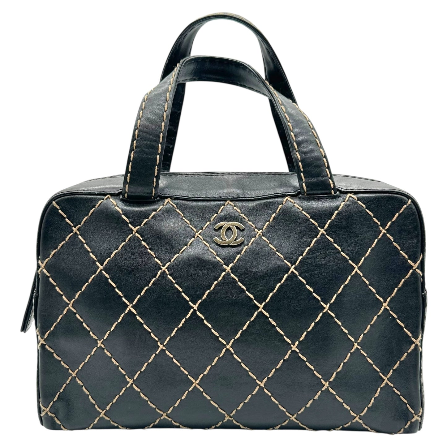 Chanel Black & Ivory Medium Wild Stitch Bag