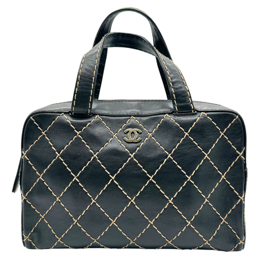 Chanel Black & Ivory Medium Wild Stitch Bag