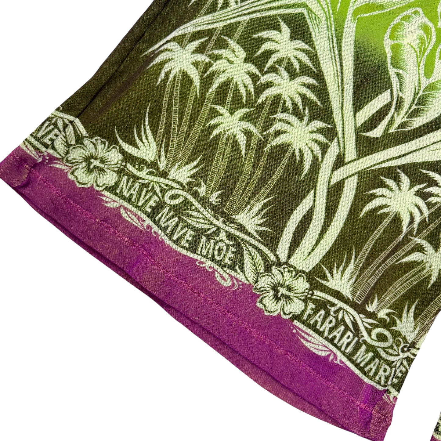 Jean Paul Gaultier Soleil Green & Purple Tropical Print Bermuda Shorts - Outfit Repeater