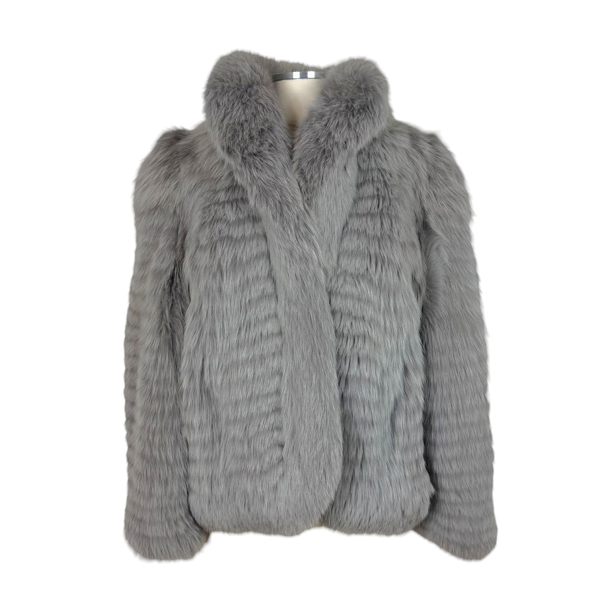 Christina Bahn NYC Gray Saga Fox Fur Coat