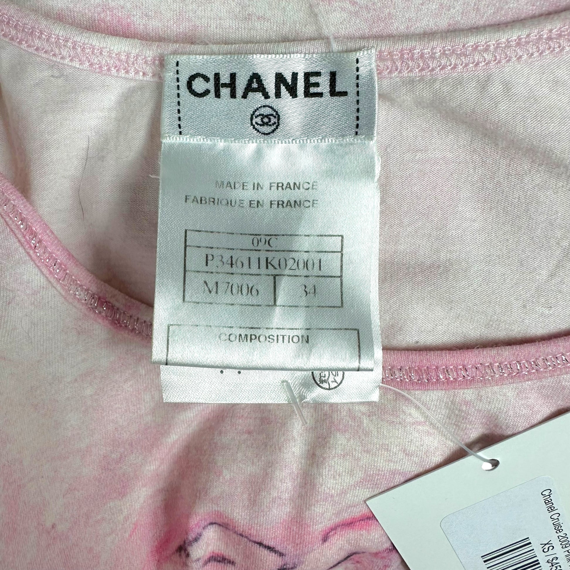 Chanel Cruise 2009 Pink Tie-Dye Logo T-Shirt - Outfit Repeater