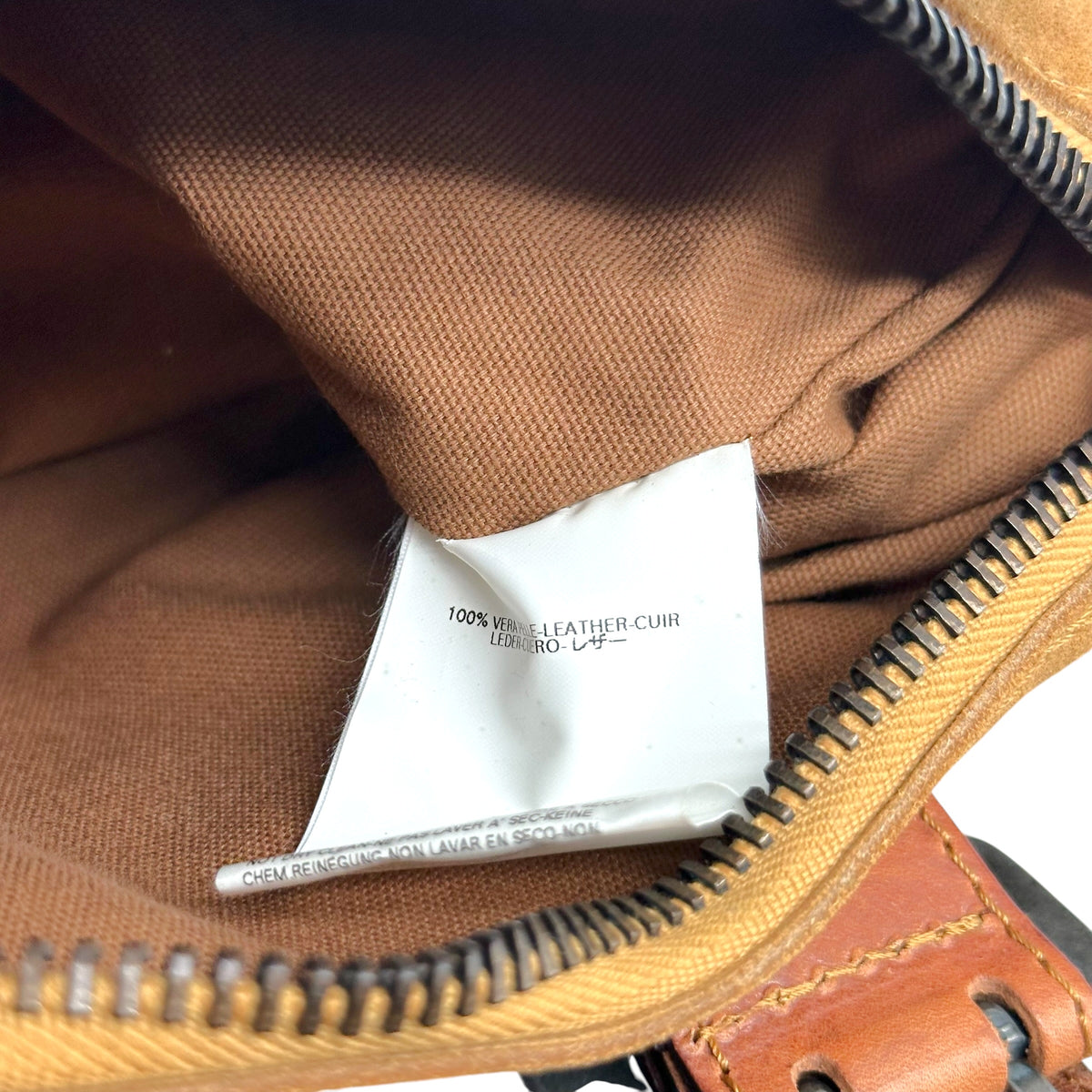Dsquared2 Brown Suede & Leather Belt Buckle Mini Bag