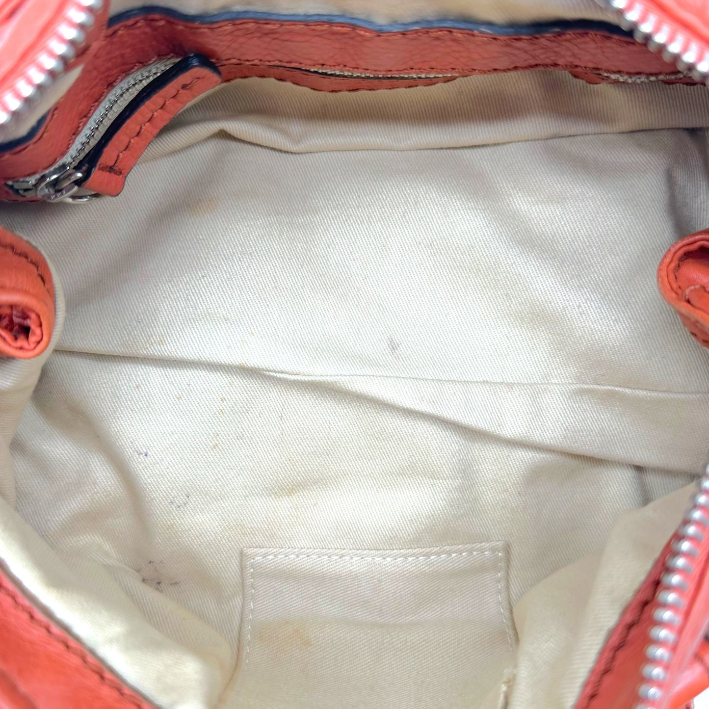 Chloé Terracota Orange & Gold Mini Paddington Shoulder Bag