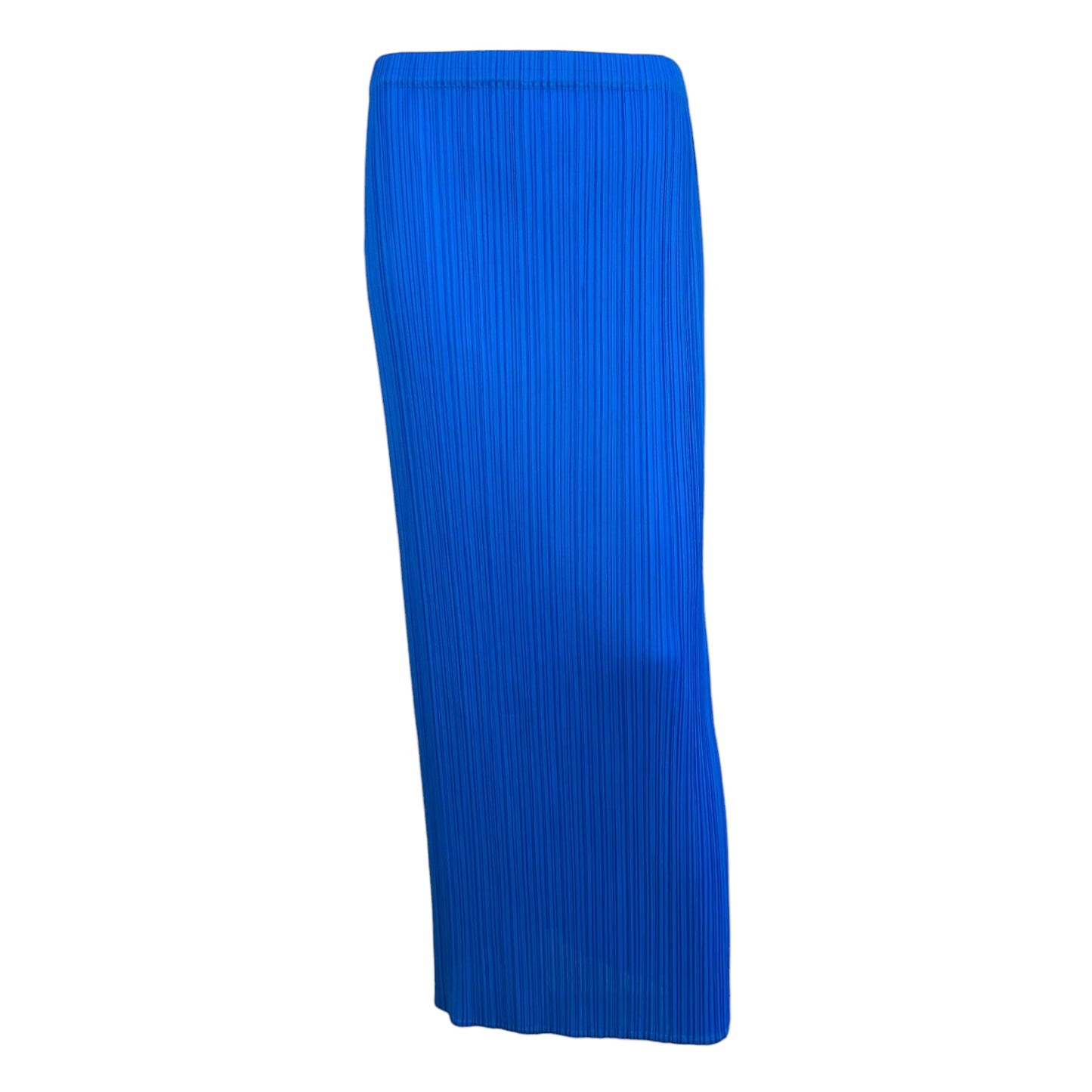 Issey Miyake Pleats Please Cobalt Blue Pleated Maxi Skirt