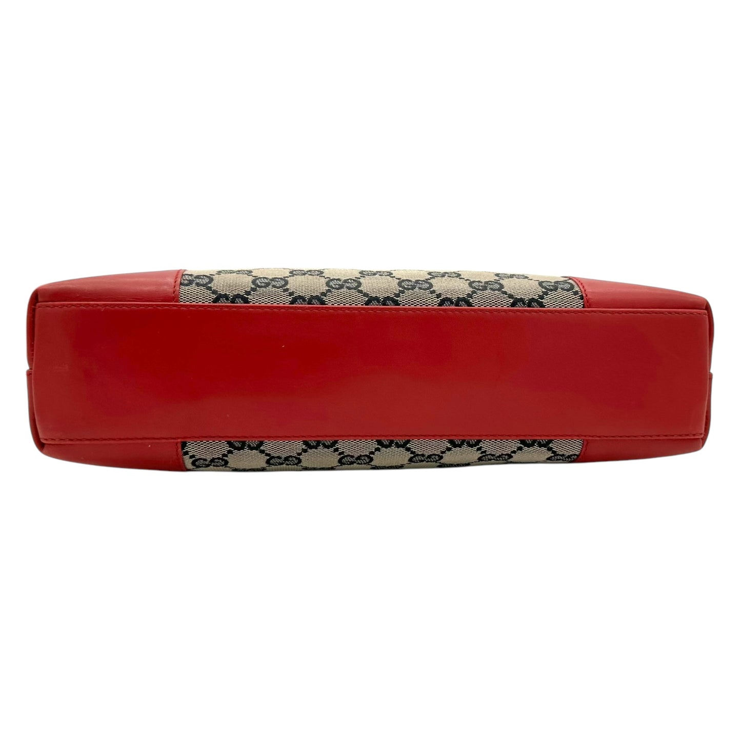 Gucci Gray Monogram Red Trim Tote Bag - Outfit Repeater