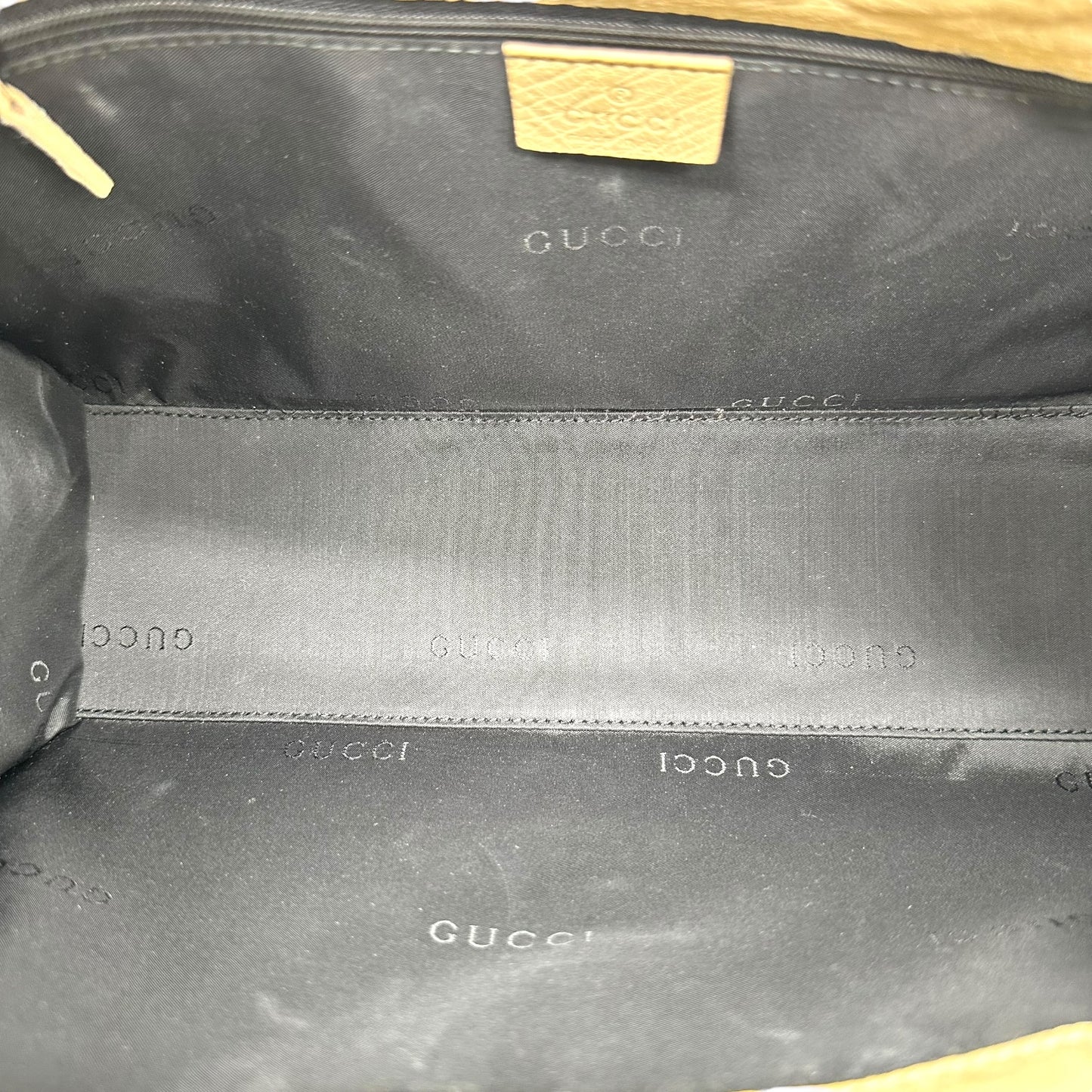 Gucci Ivory Ostrich Leather Jackie Bag