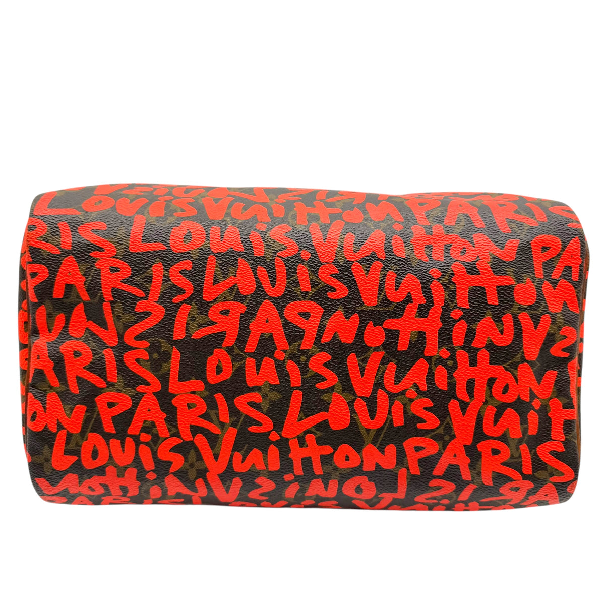 Louis Vuitton Speedy 30 Handbag Orange Graffiti Canvas