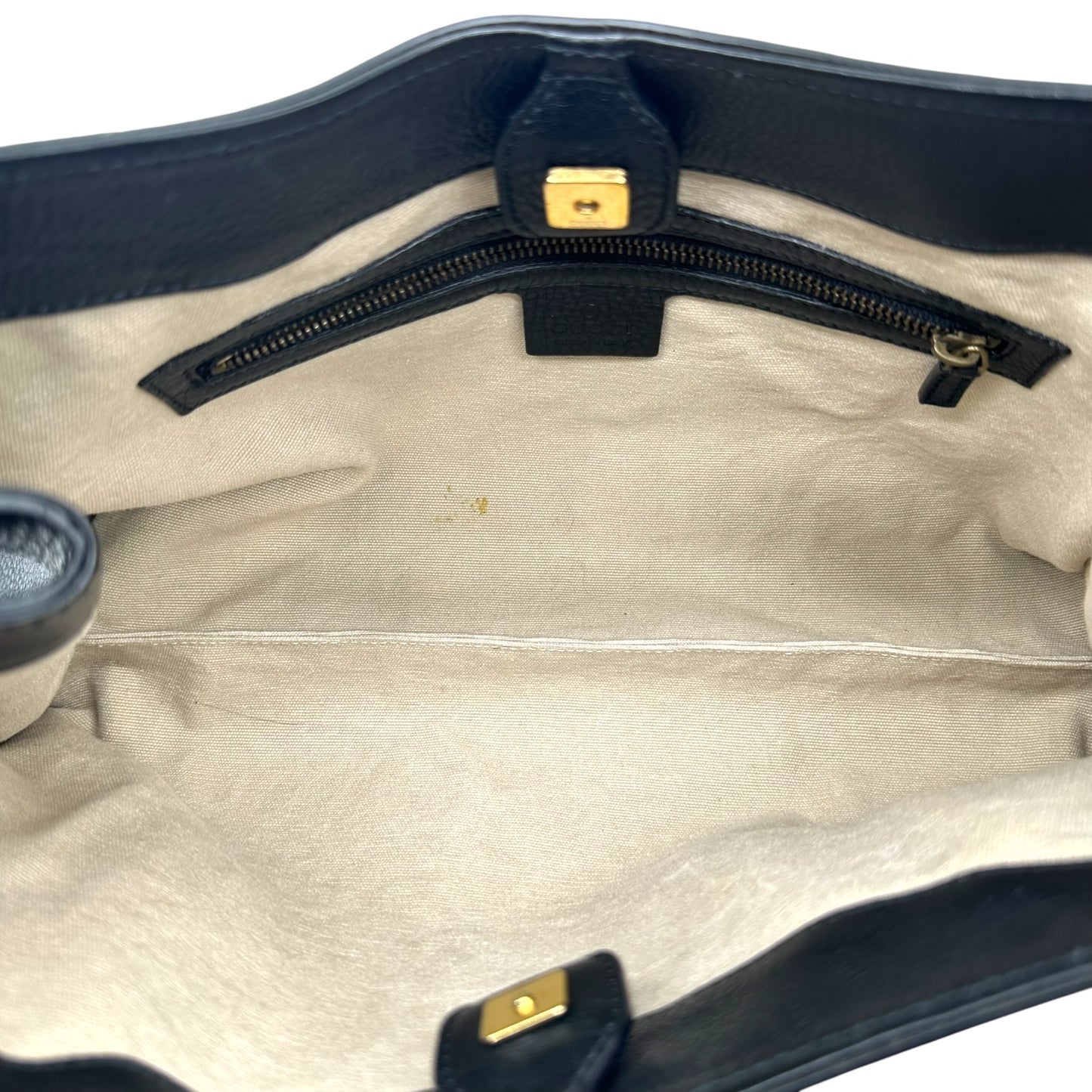 Gucci by Tom Ford Black Leather Bamboo Handle Shoulder Bag - Outfit Repeater