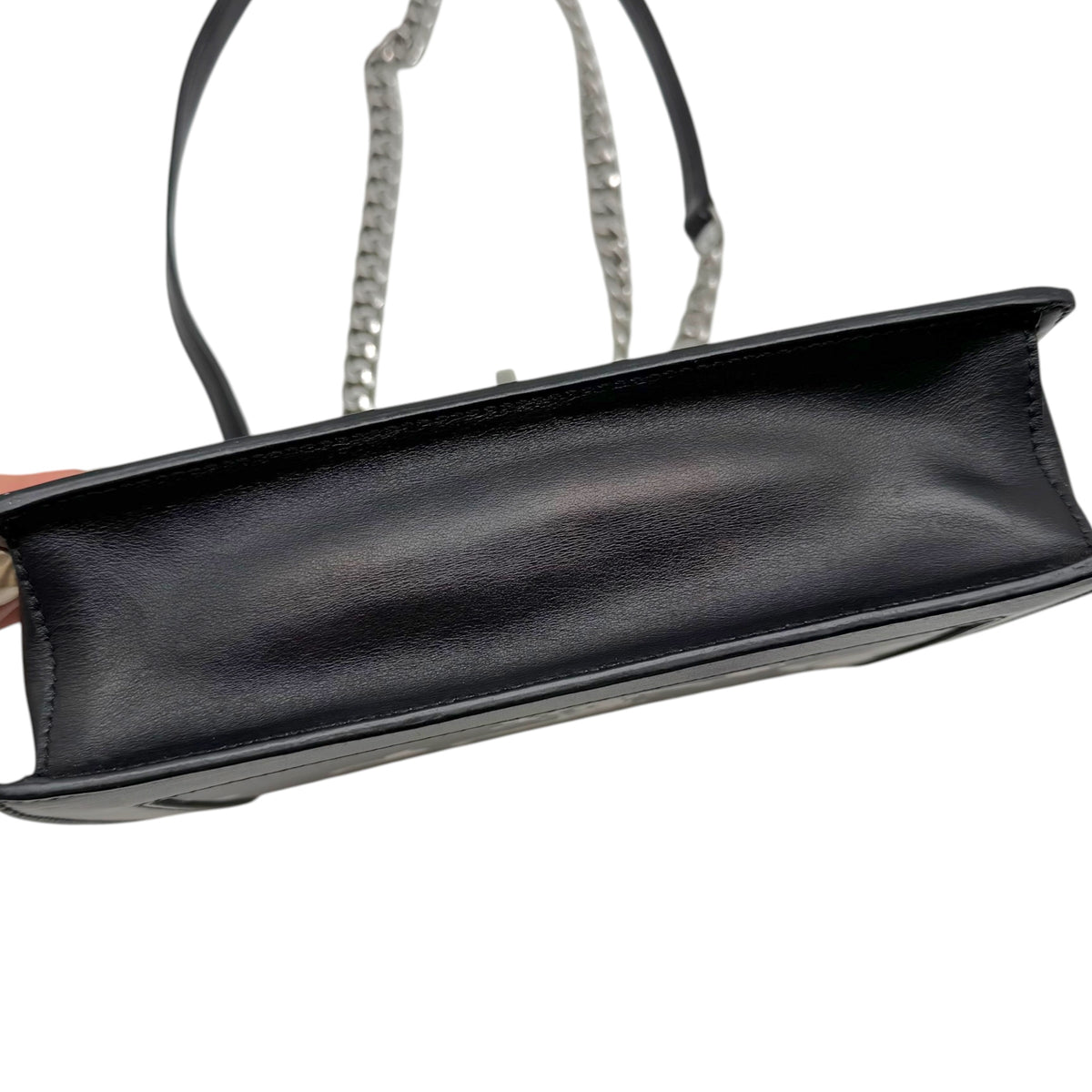 Prada Shoulder Bag Green Yellow Flame Print Leather