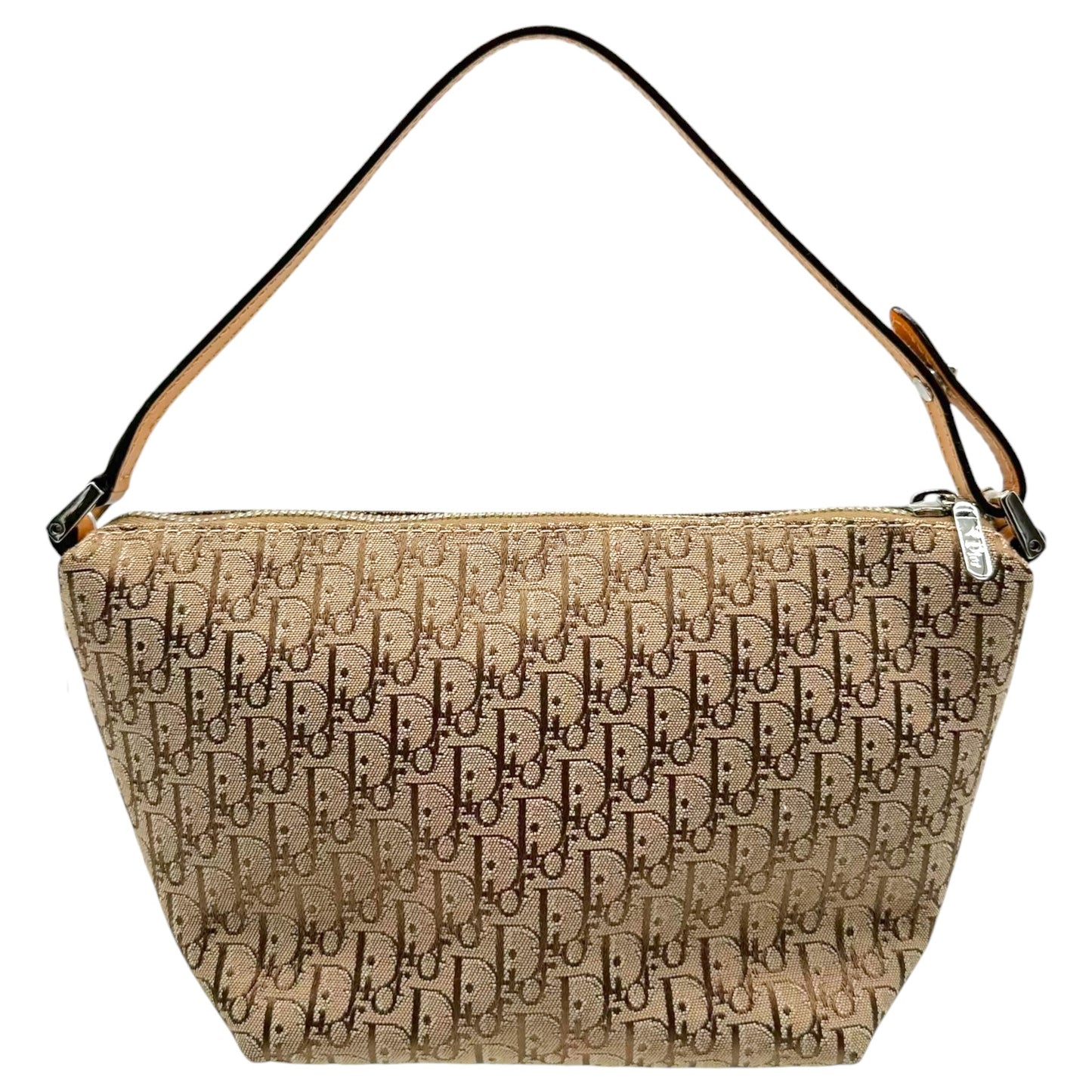 Christian Dior Tan Trotter Monogram Pochette Bag