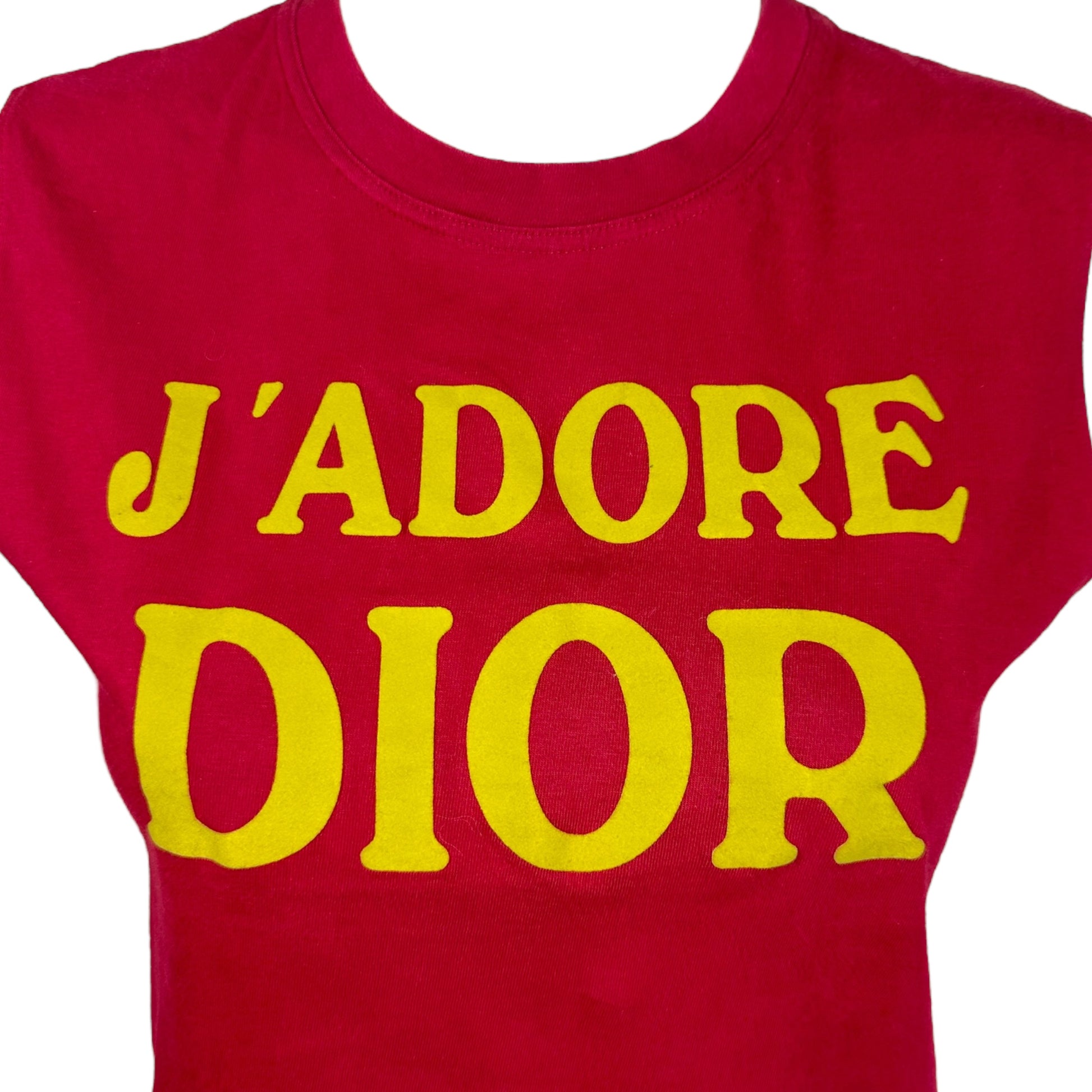 Christian Dior S/S 2002 Pink and Yellow J'Adore Dior Tank - Outfit Repeater